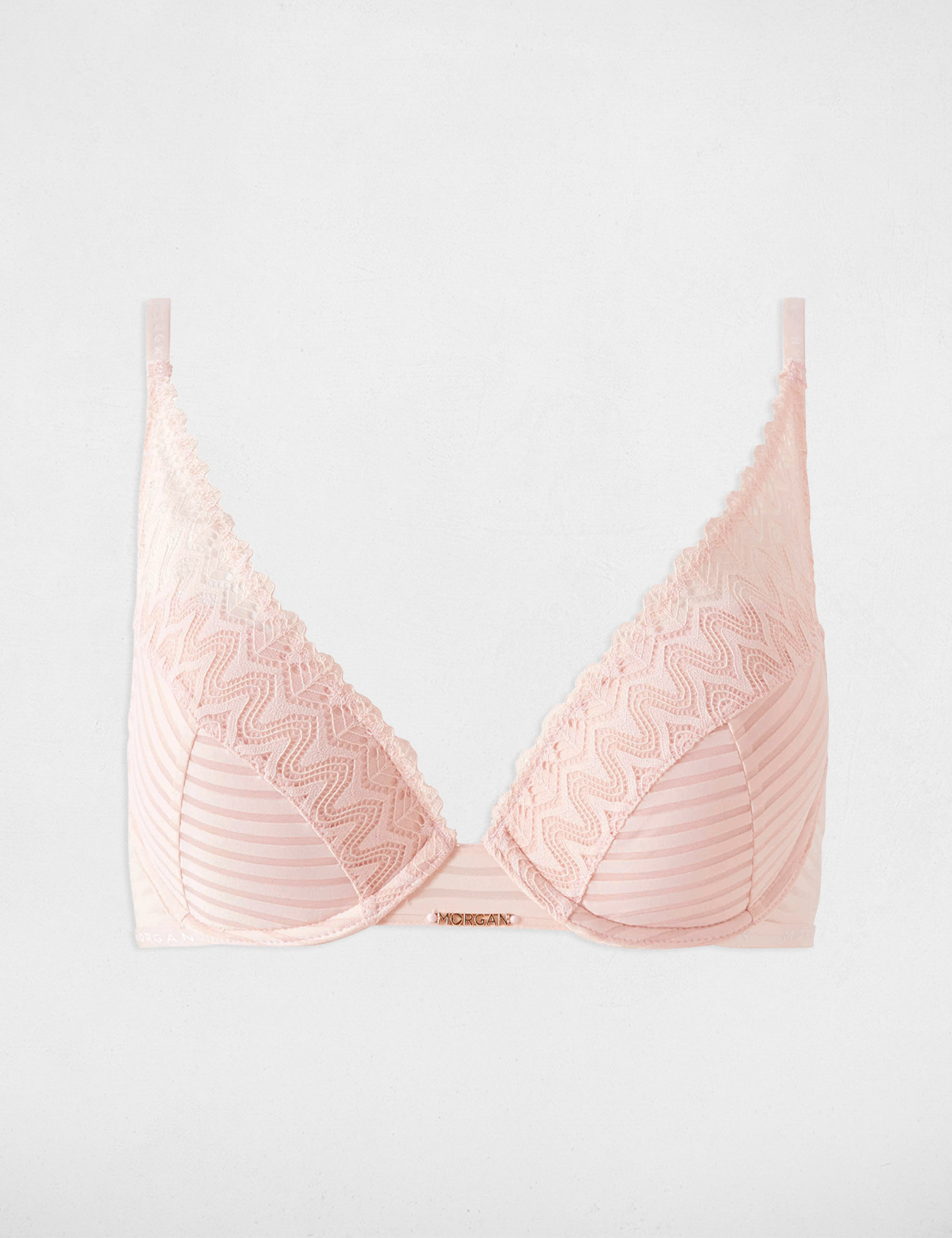 Padded bra pale pink ladies'