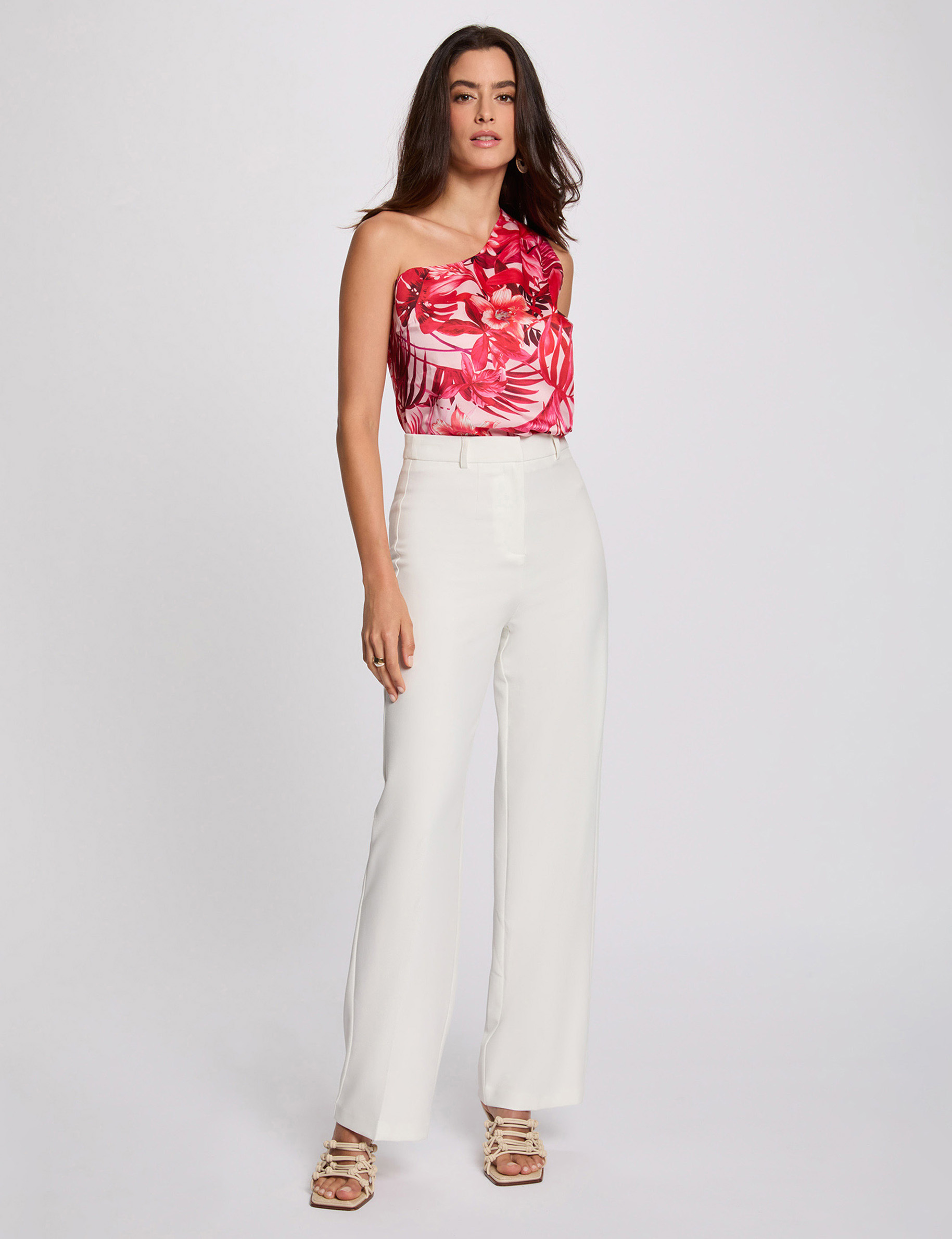 asymmetric printed top multicolor women Asymmetric printed top multicolor women