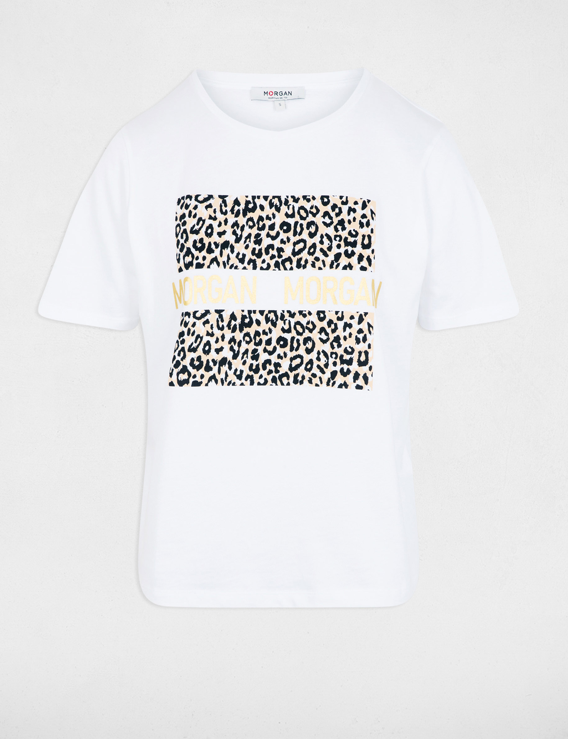 Round neck t-shirt white women
