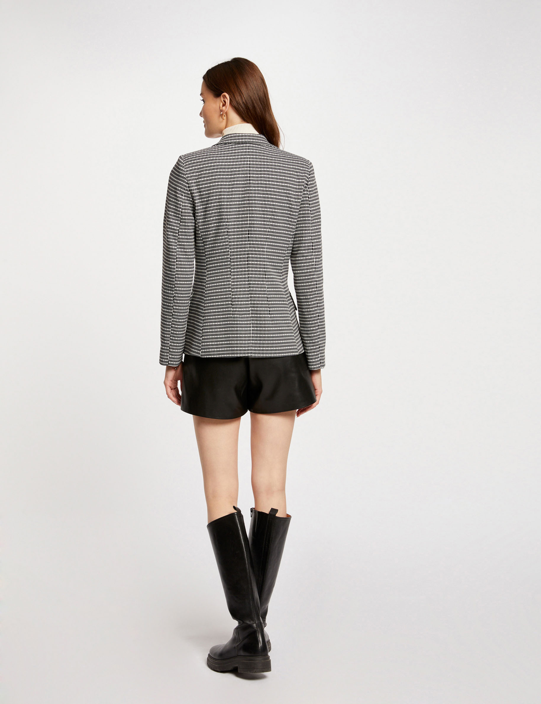 Amour Geometric Blazer – Stylish Women’s Tailored Jacket