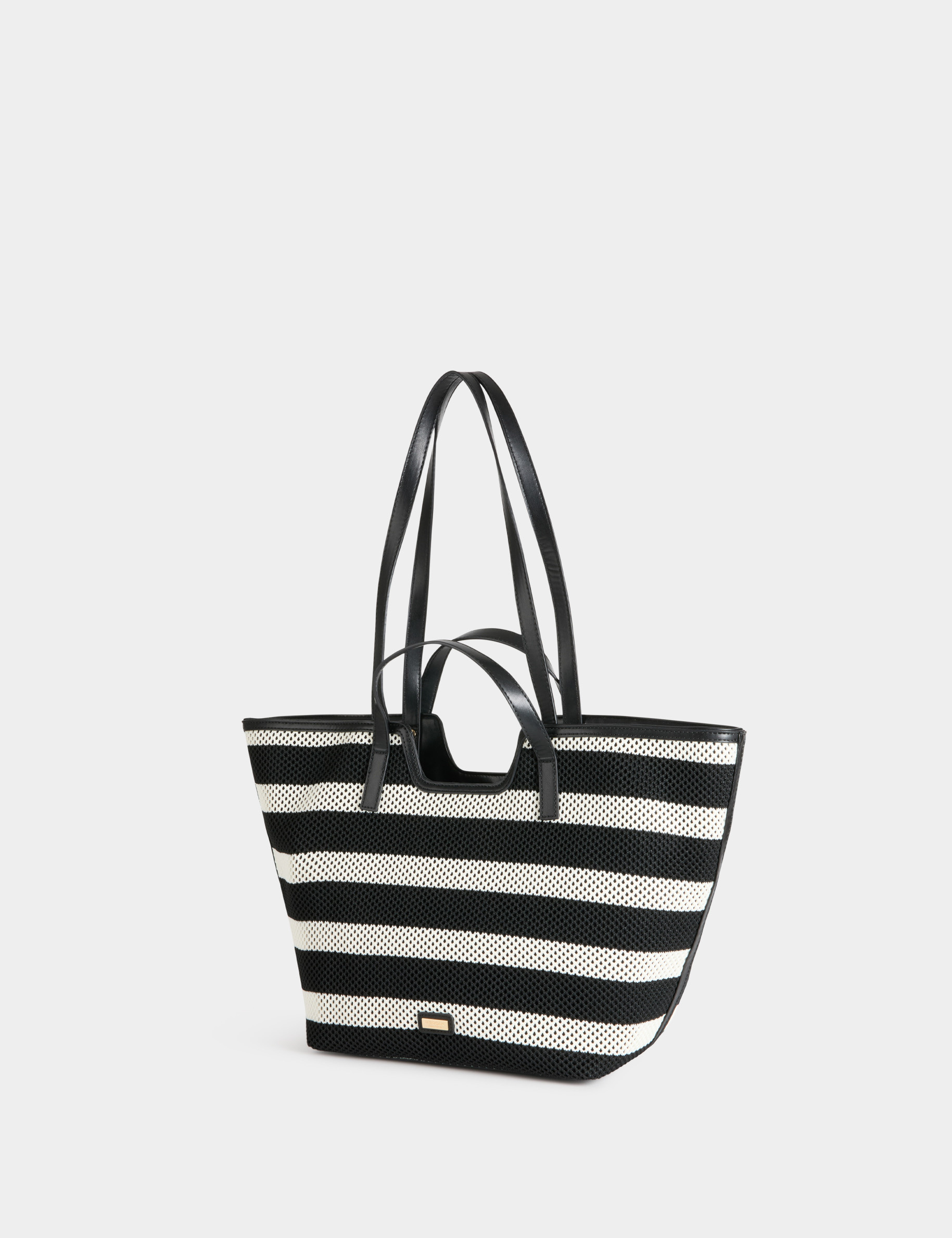 Woven tote bag white women