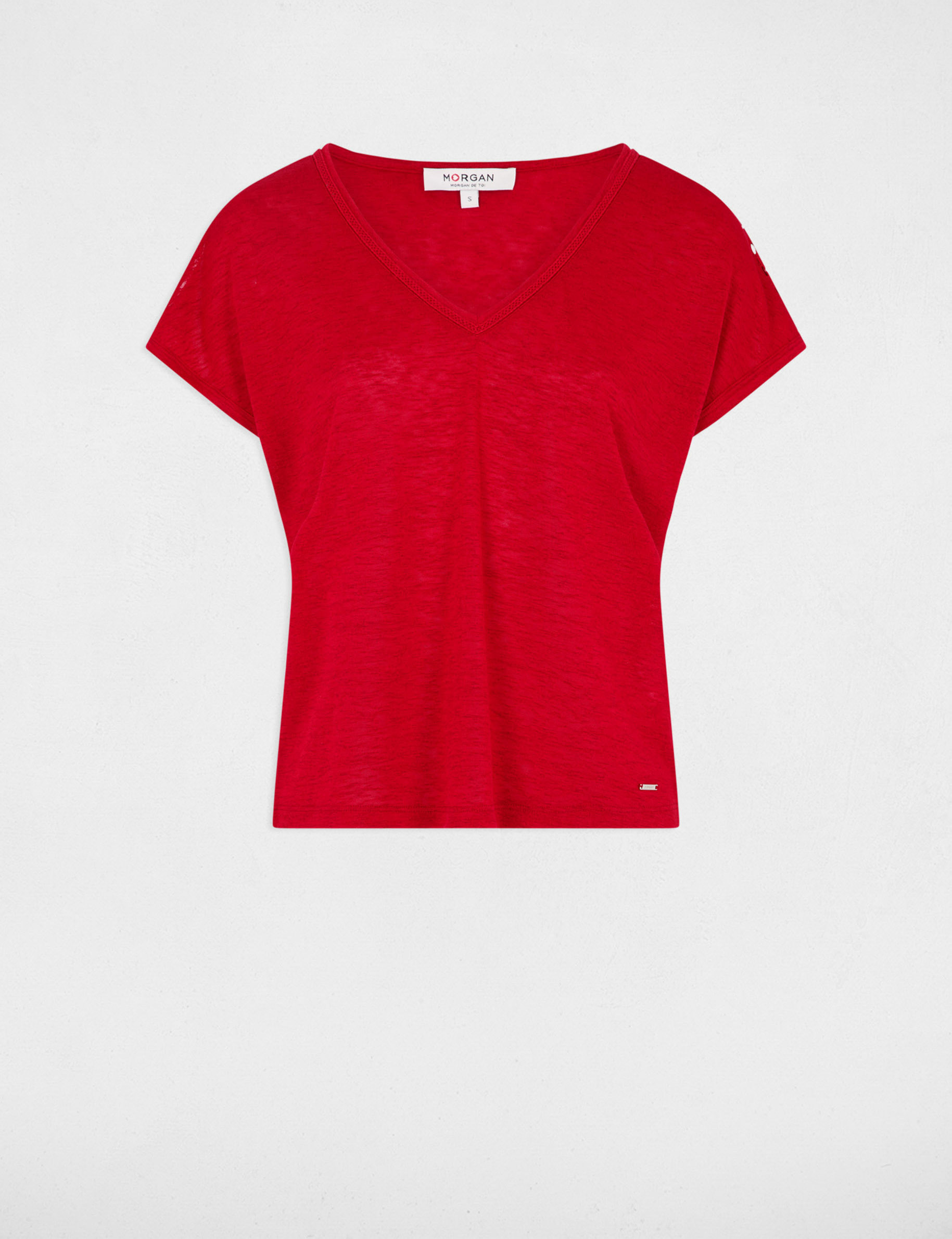 Short-sleeved t-shirt red women