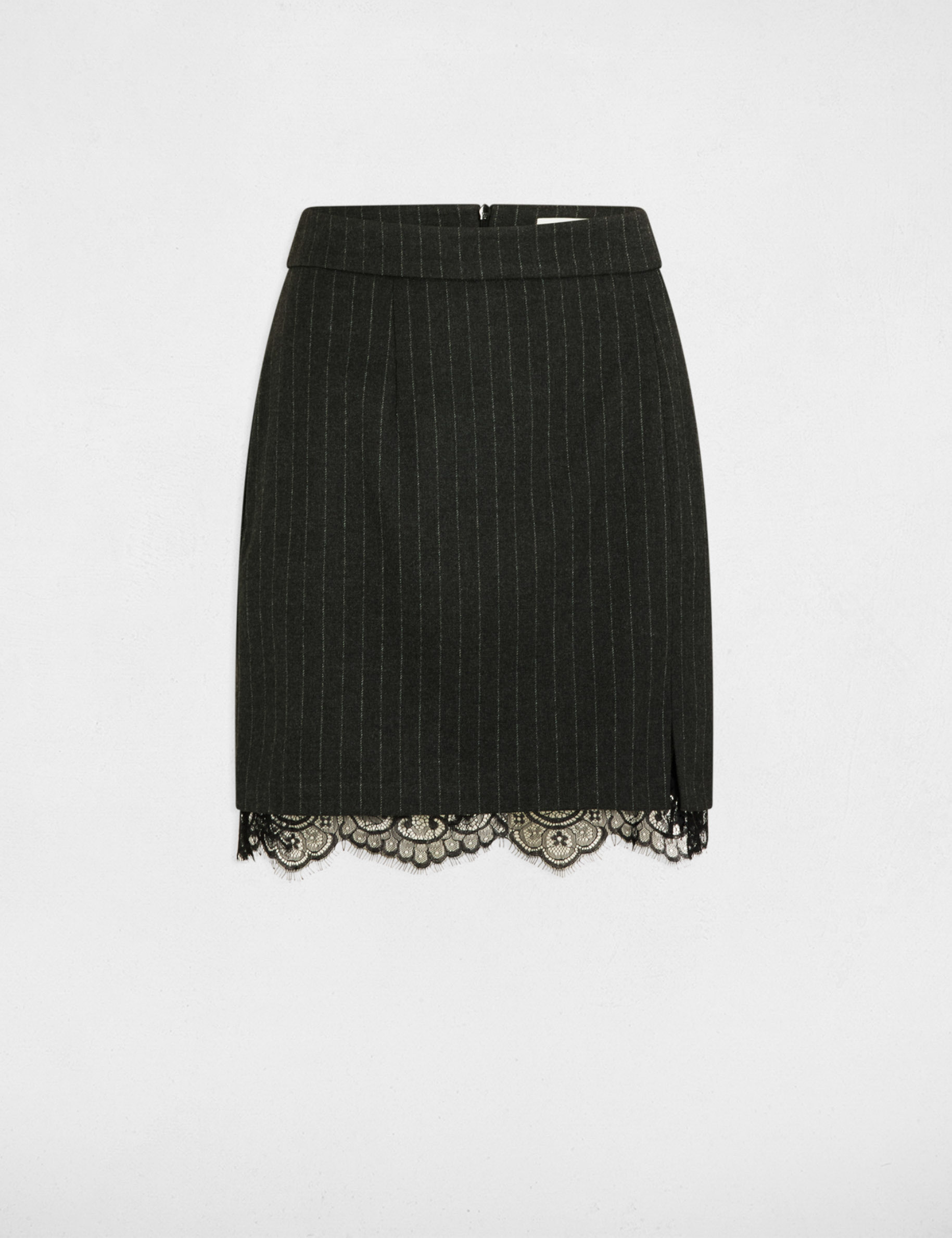 striped mini skirt anthracite grey women Striped mini skirt anthracite grey women