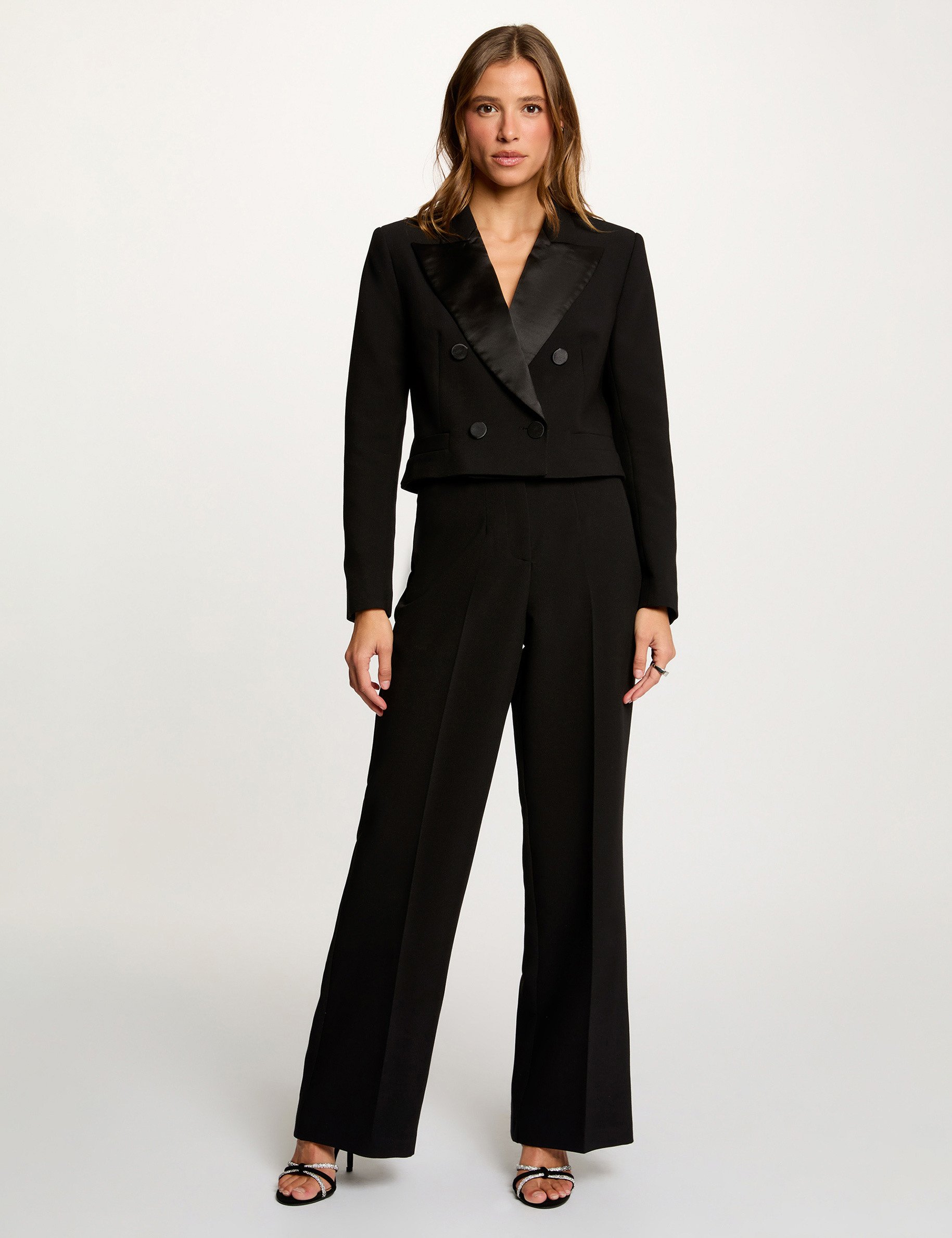 veste courte cache coeur noir femme black women