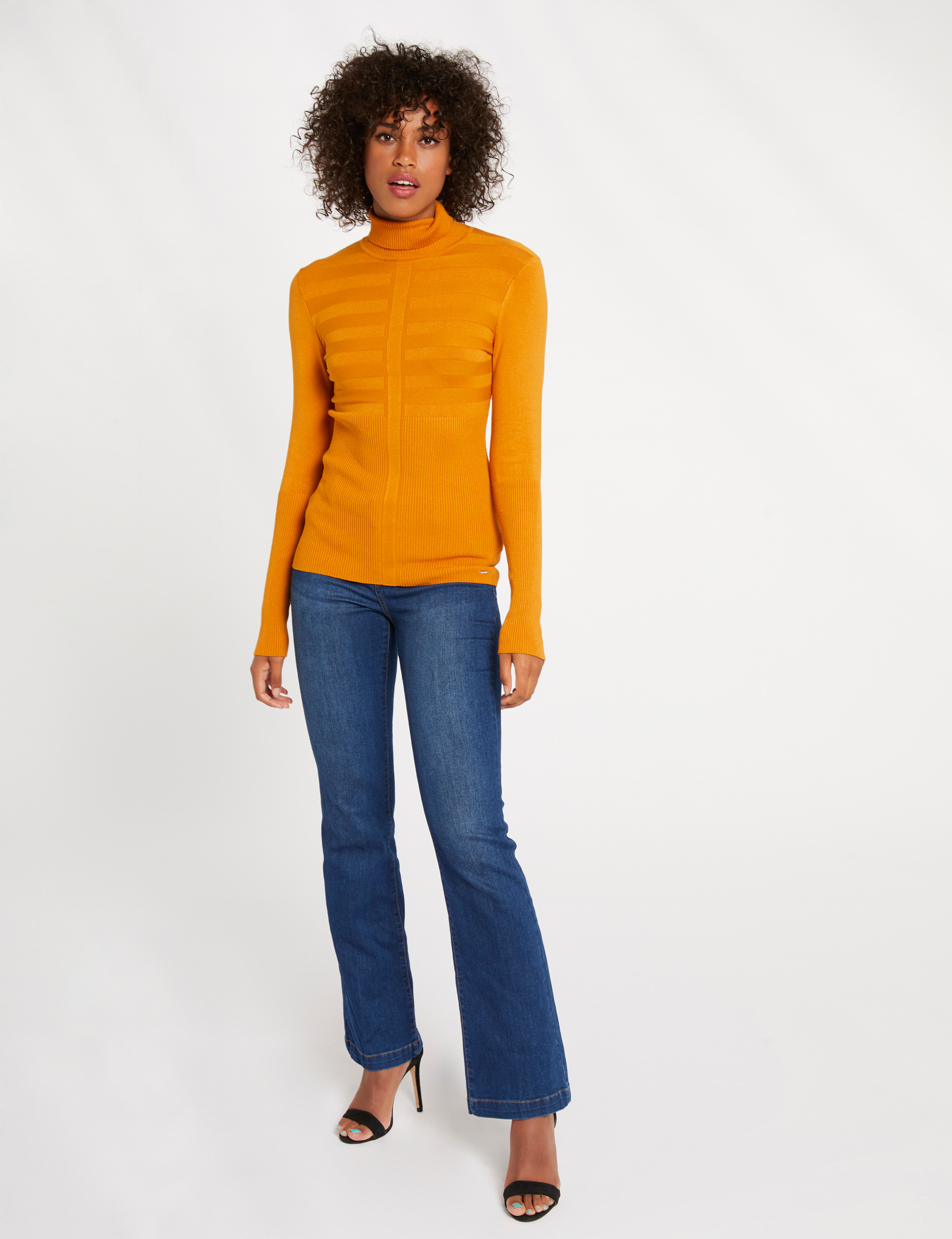 long sleeved jumper turtleneck mustard women Long-sleeved jumper turtleneck mustard women
