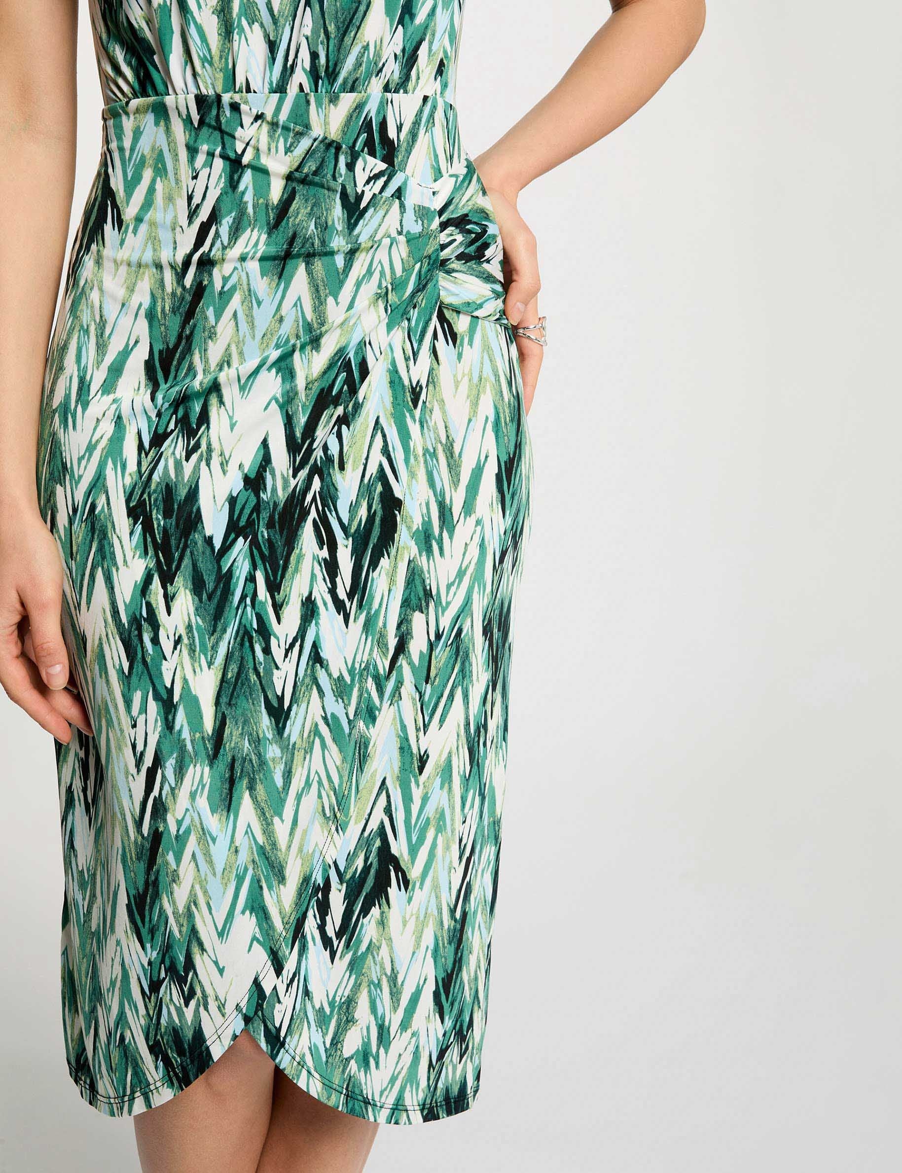 Straight printed dress multicolor women