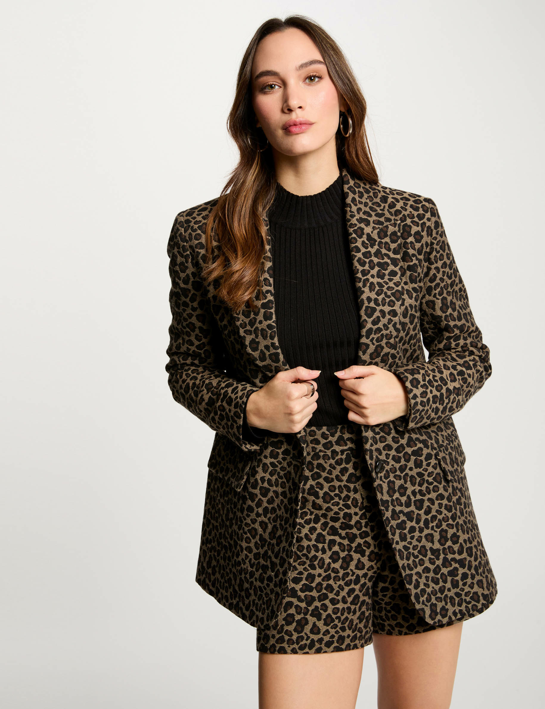 jacket leopard print multicolor women Jacket leopard print multicolor women