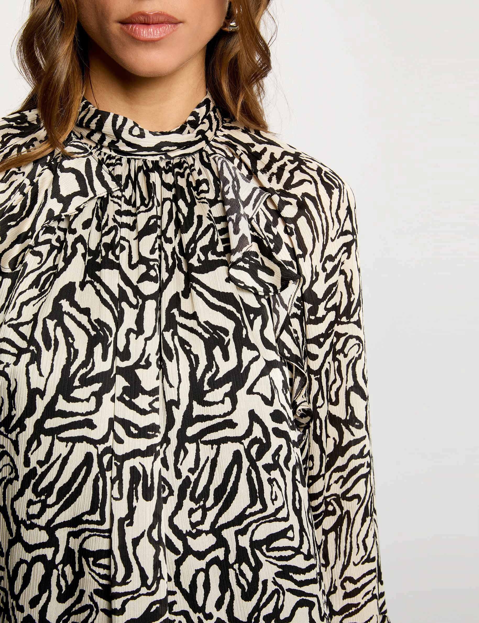 Pleated short dress multicolor women