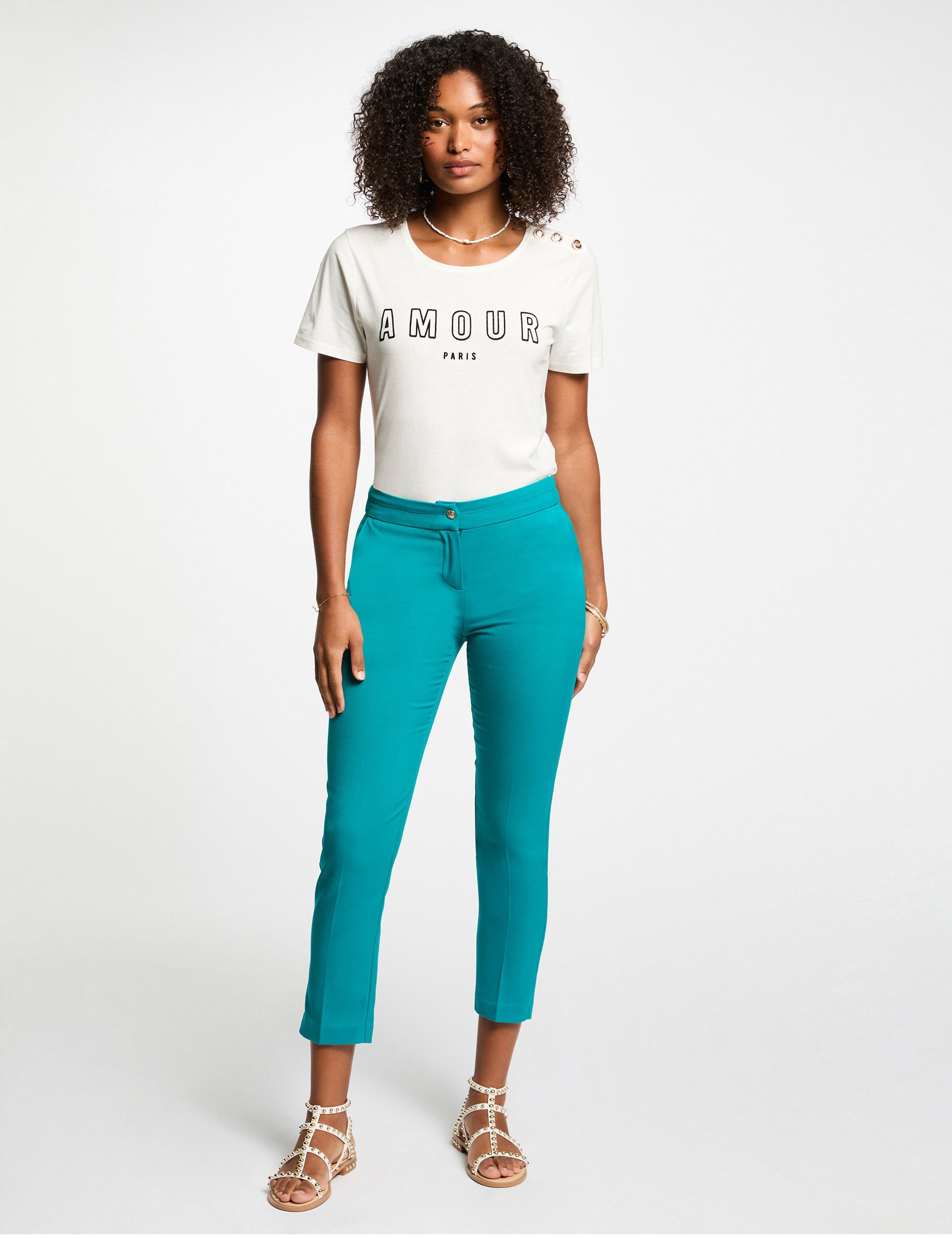 t shirt with message white women T-shirt with message white women