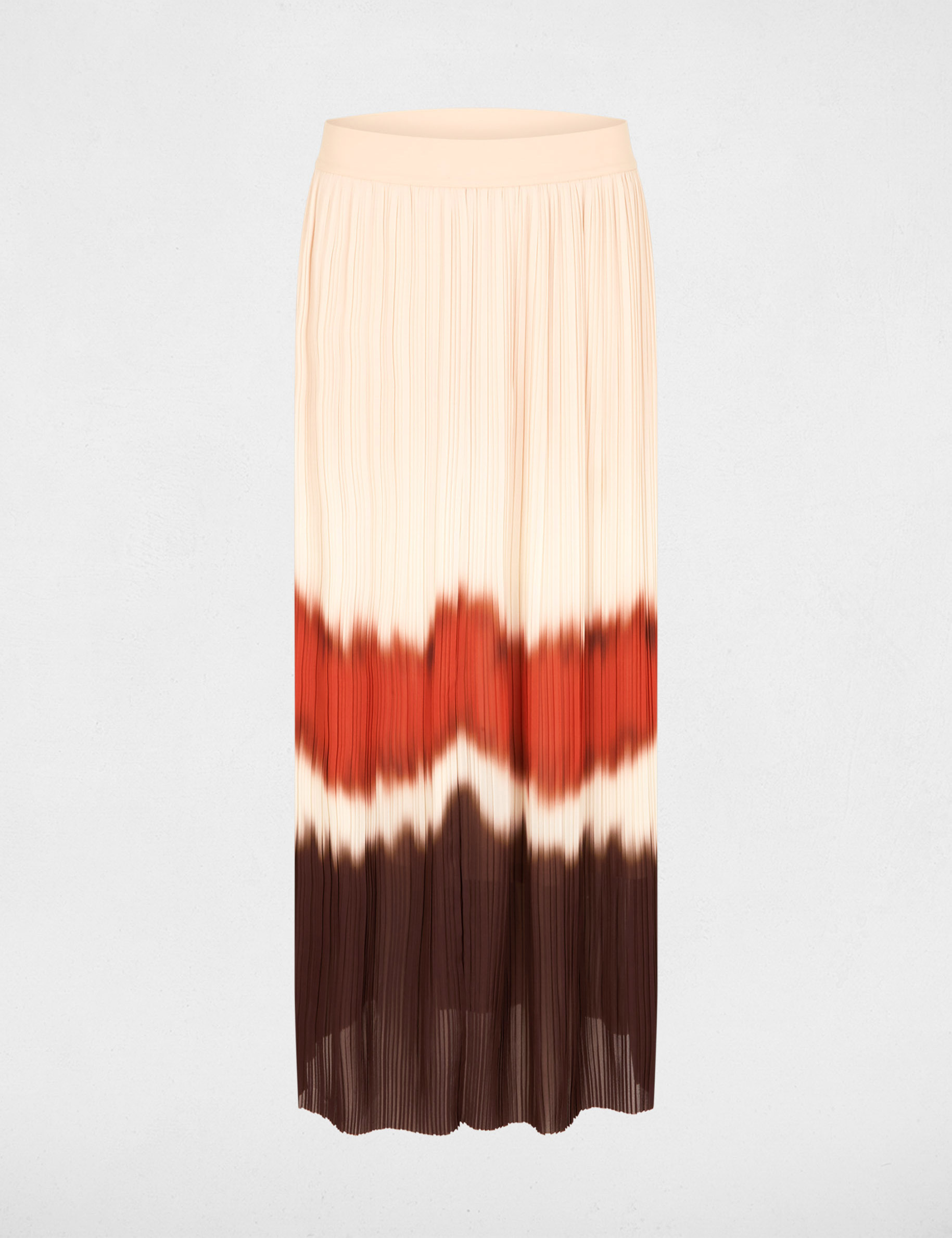 Pleated long skirt multicolor women