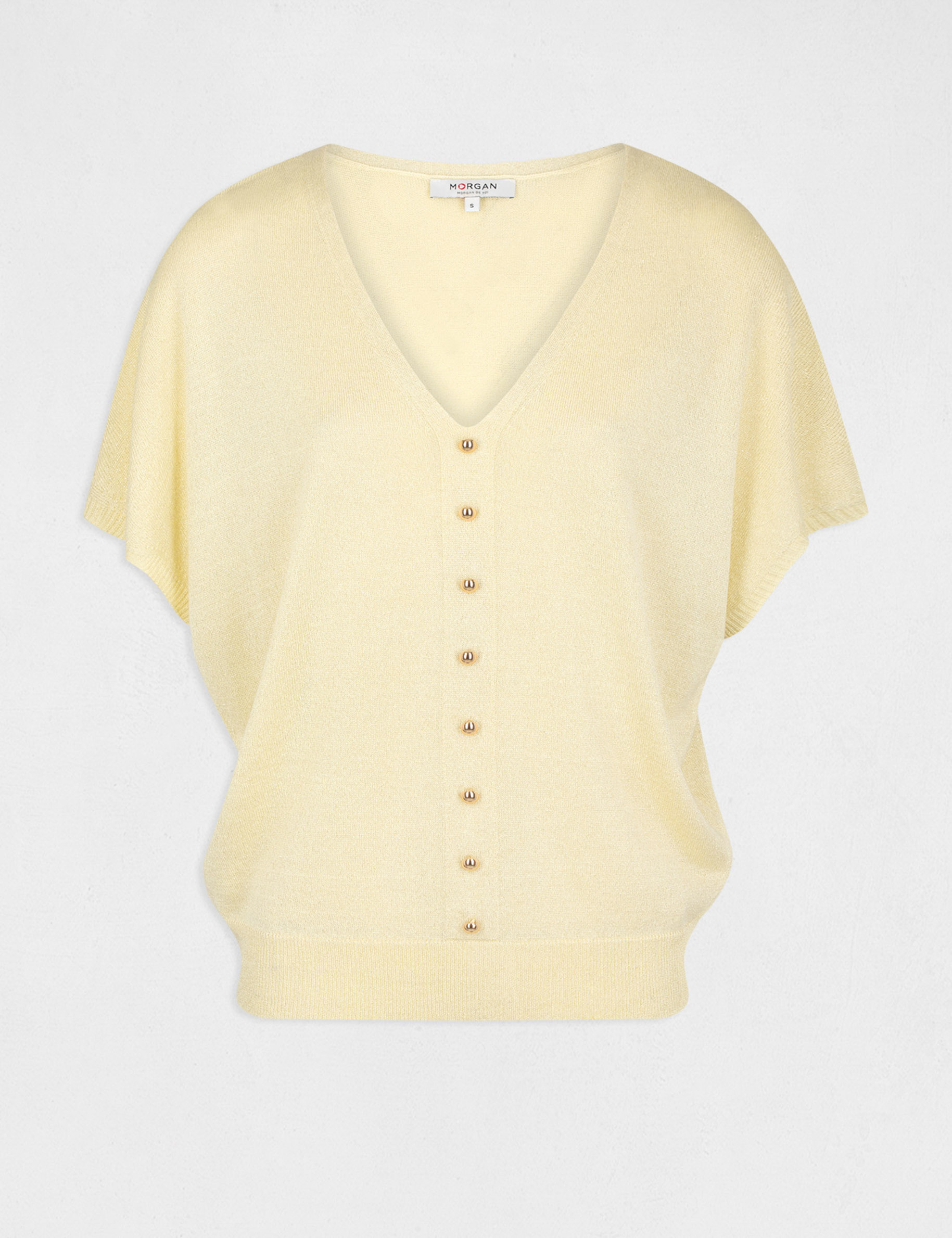 Yellow short hotsell sleeve jumper
