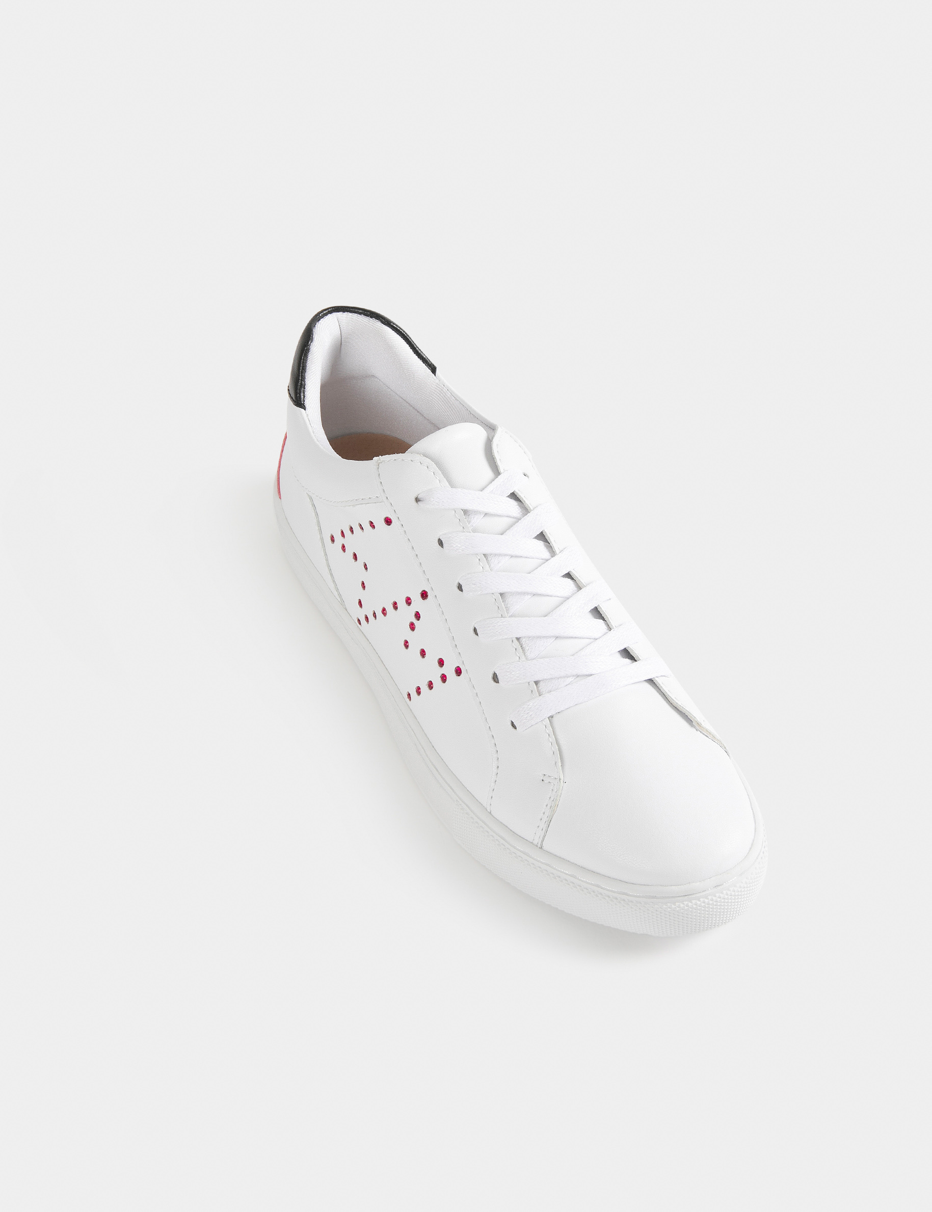 Trainers with rhinestones white ladies'