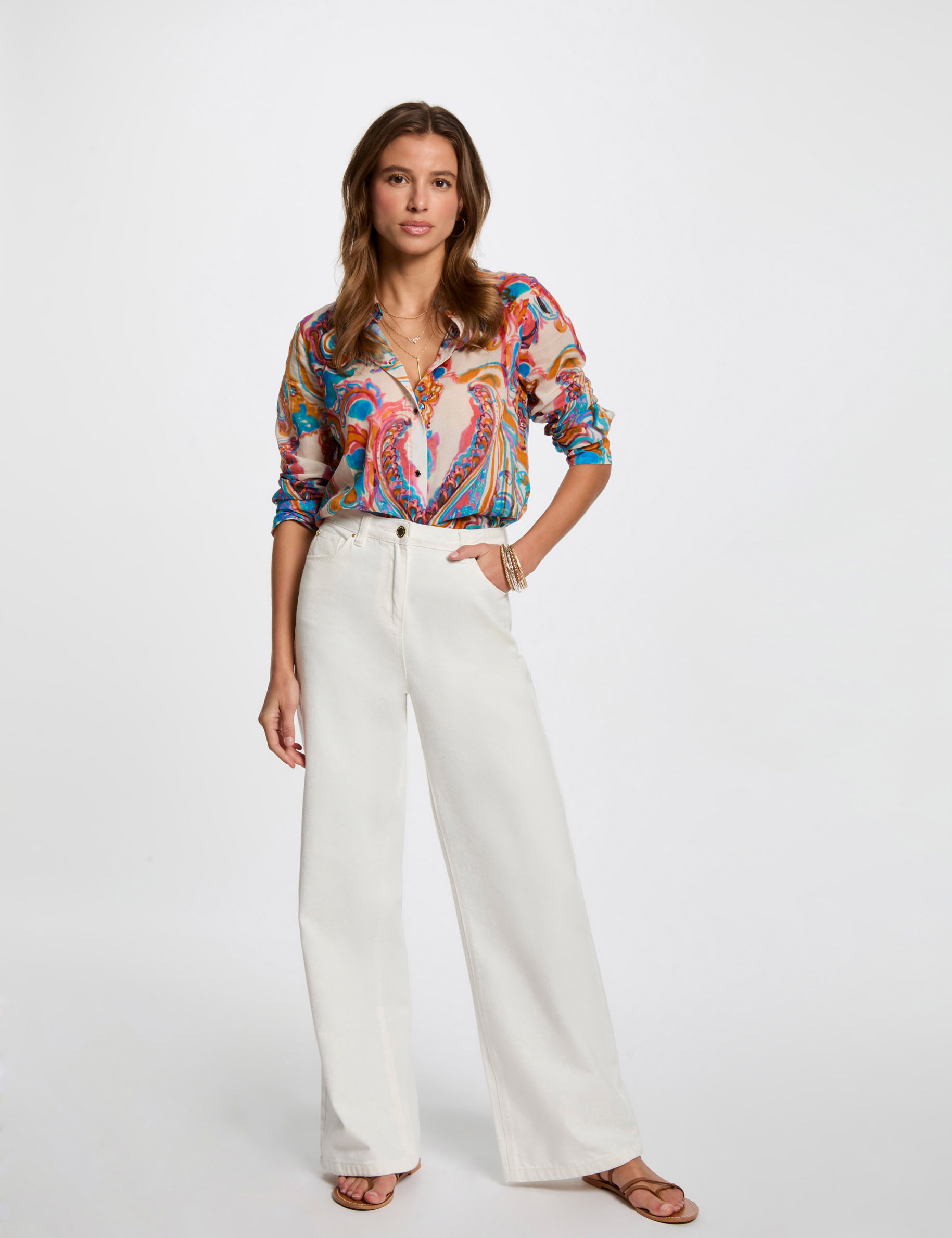 Long-sleeved shirt multicolor women