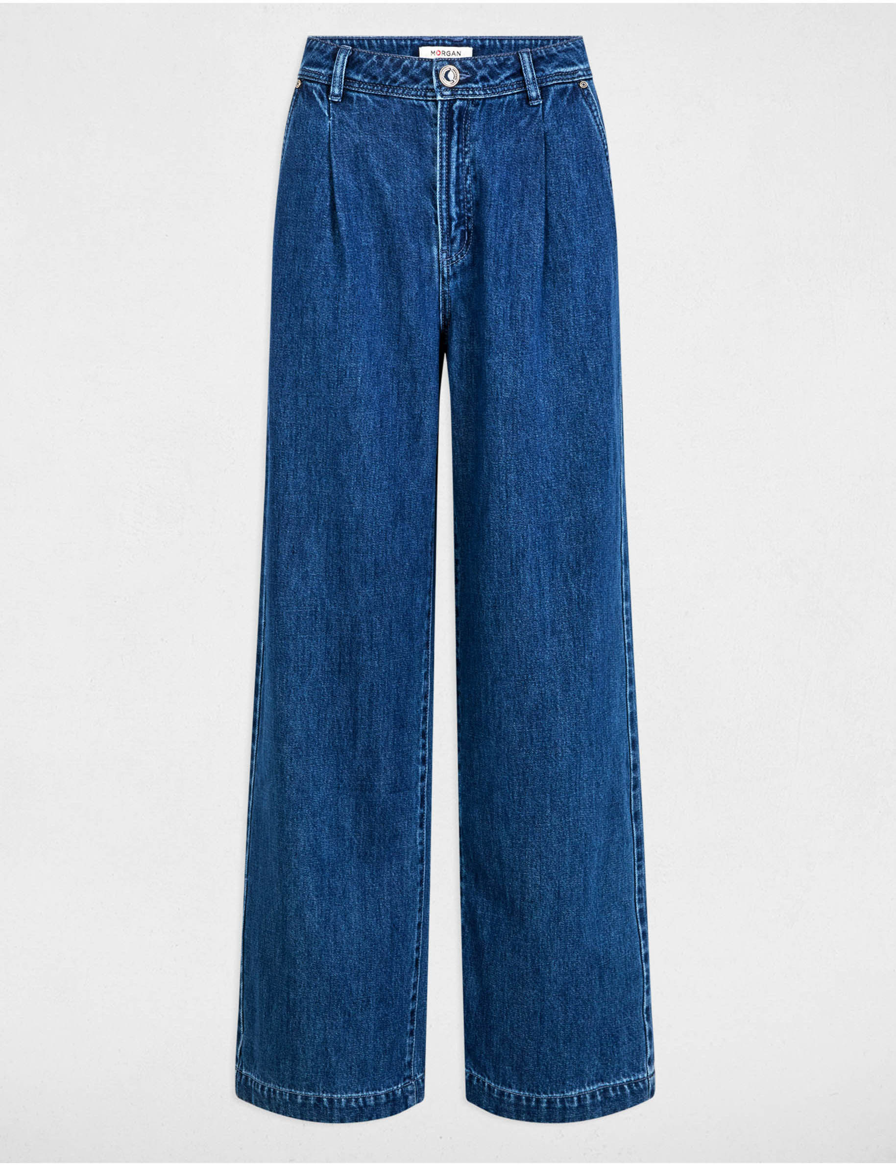 high waist wide leg jeans stone wash denim women High waist wide leg jeans stone wash denim women