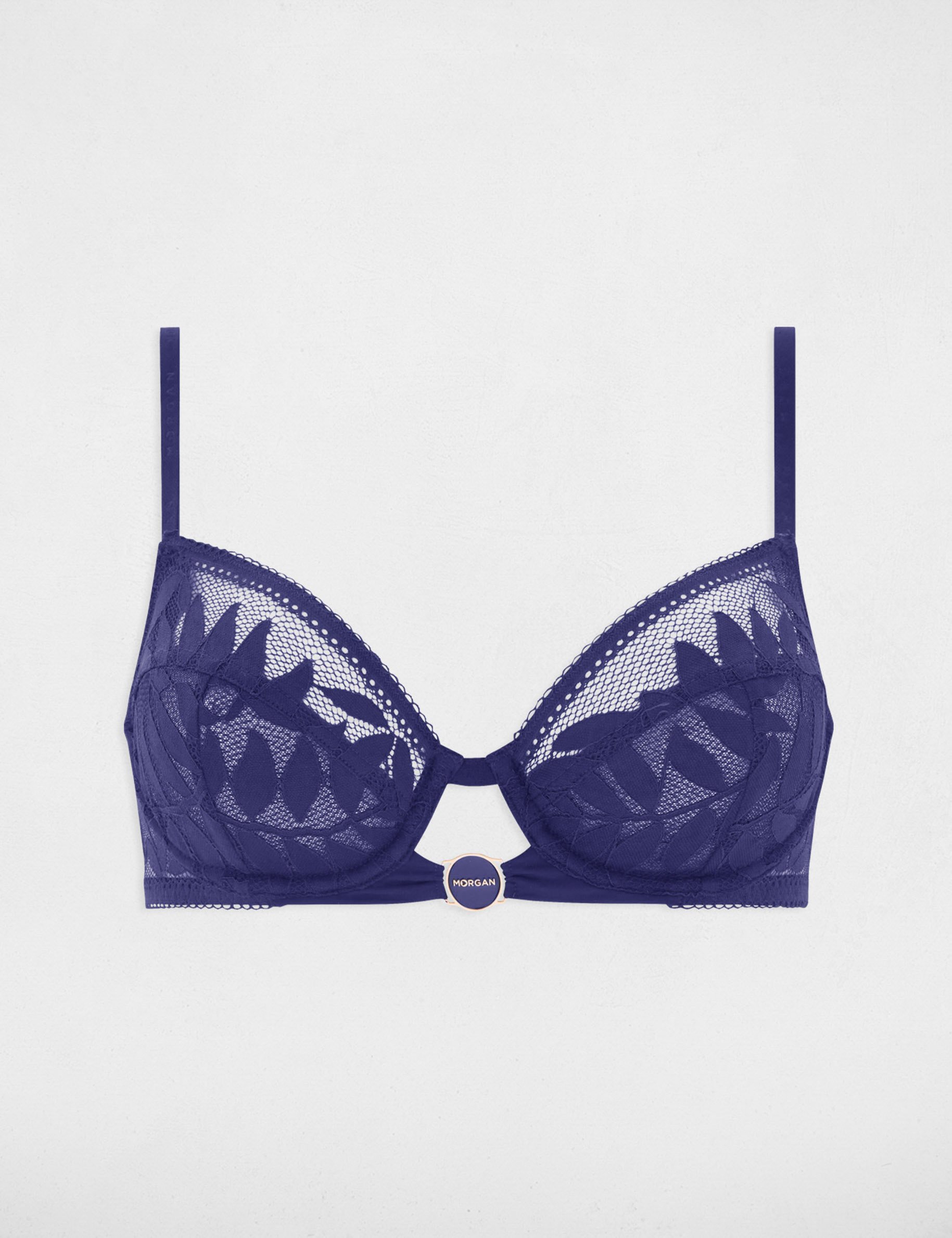 Underwired bra navy blue women
