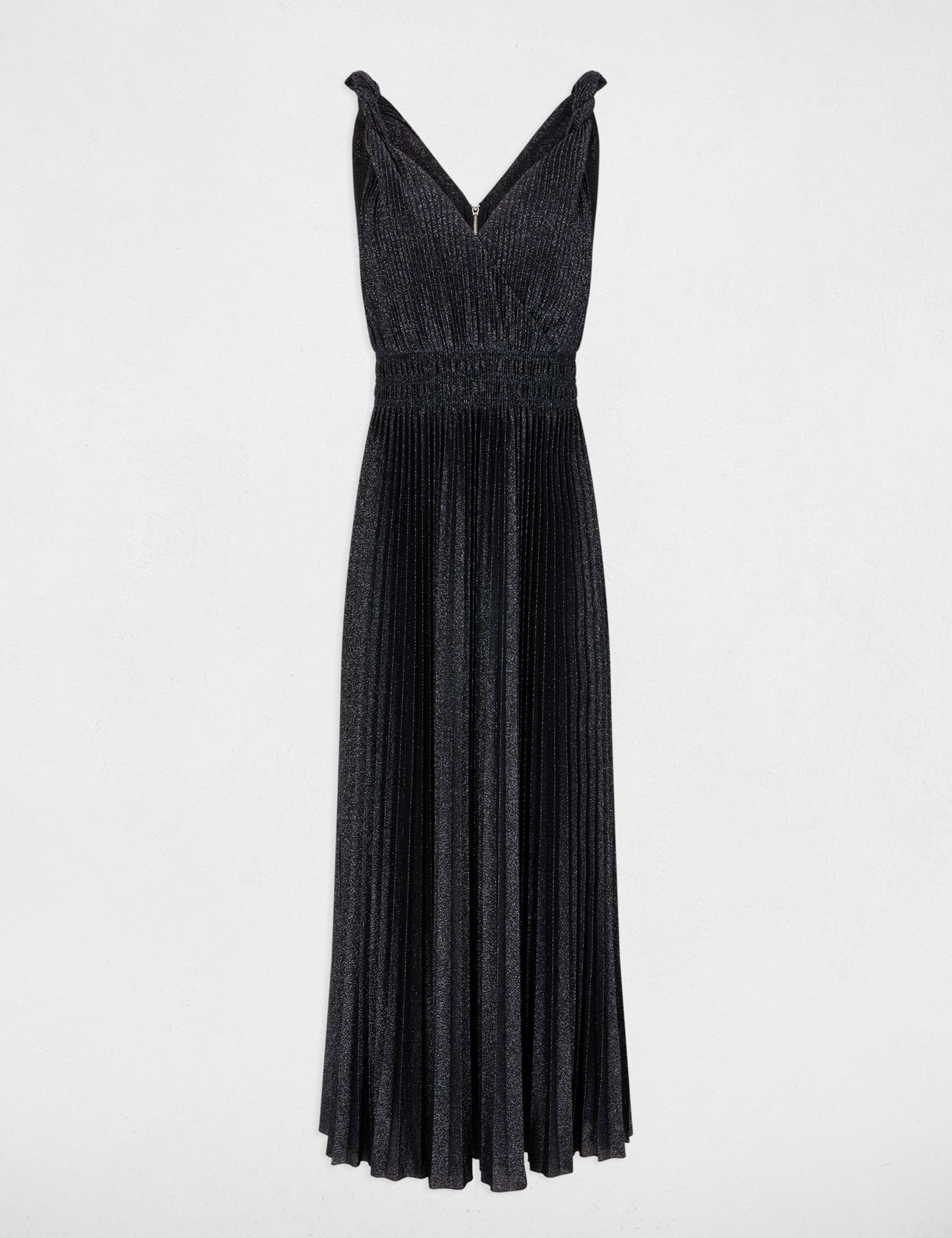 Robe longue cache coeur bleu marine femme