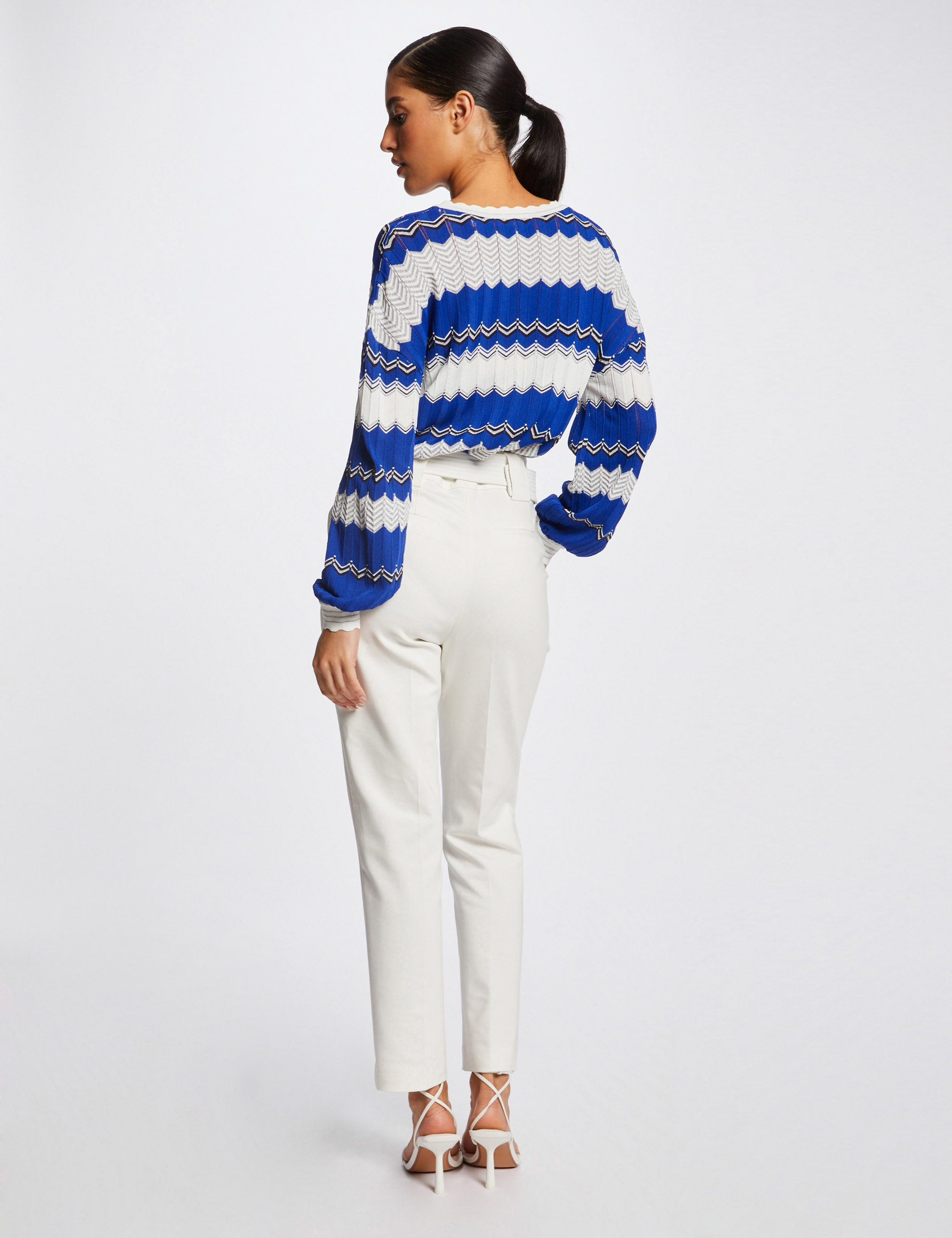 Long-sleeved jumper chevron print ladies' Long-sleeved jumper chevron print ladies'