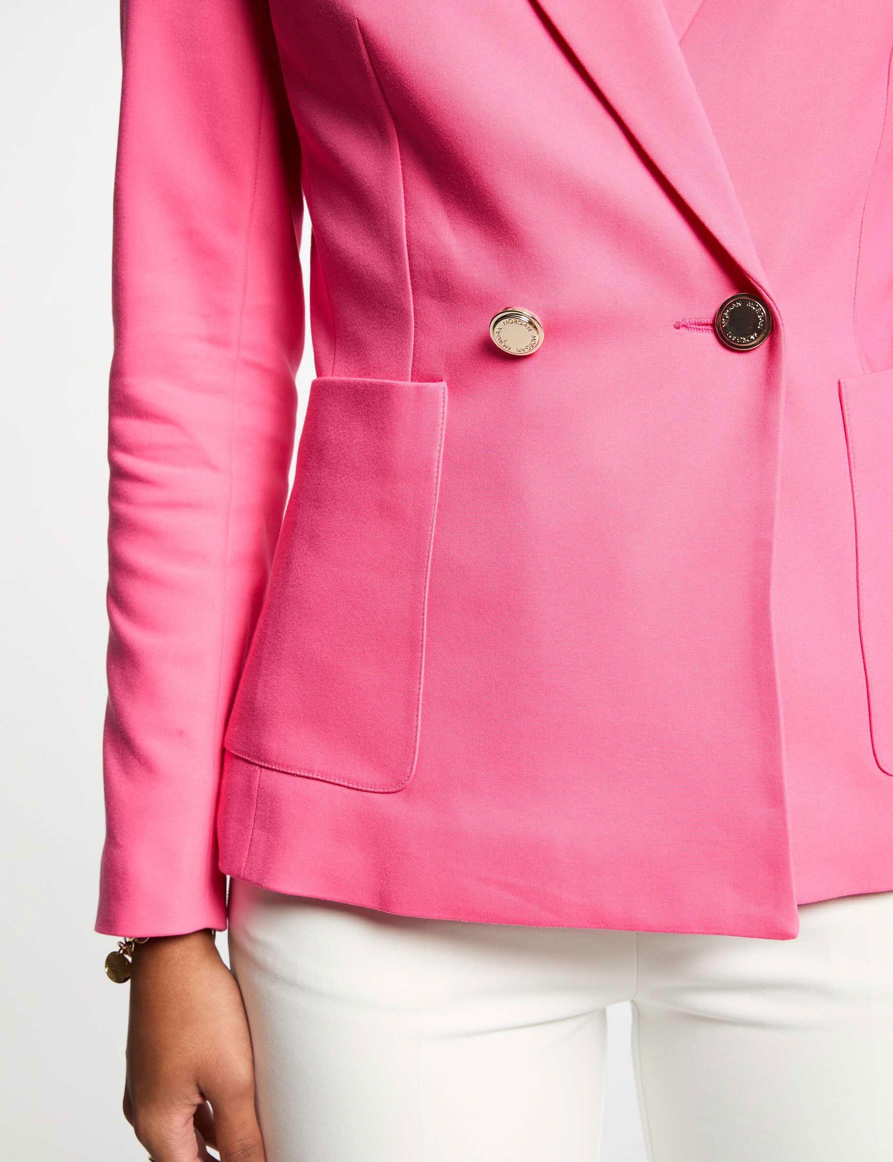waisted buttoned blazer pink women Waisted buttoned blazer pink women