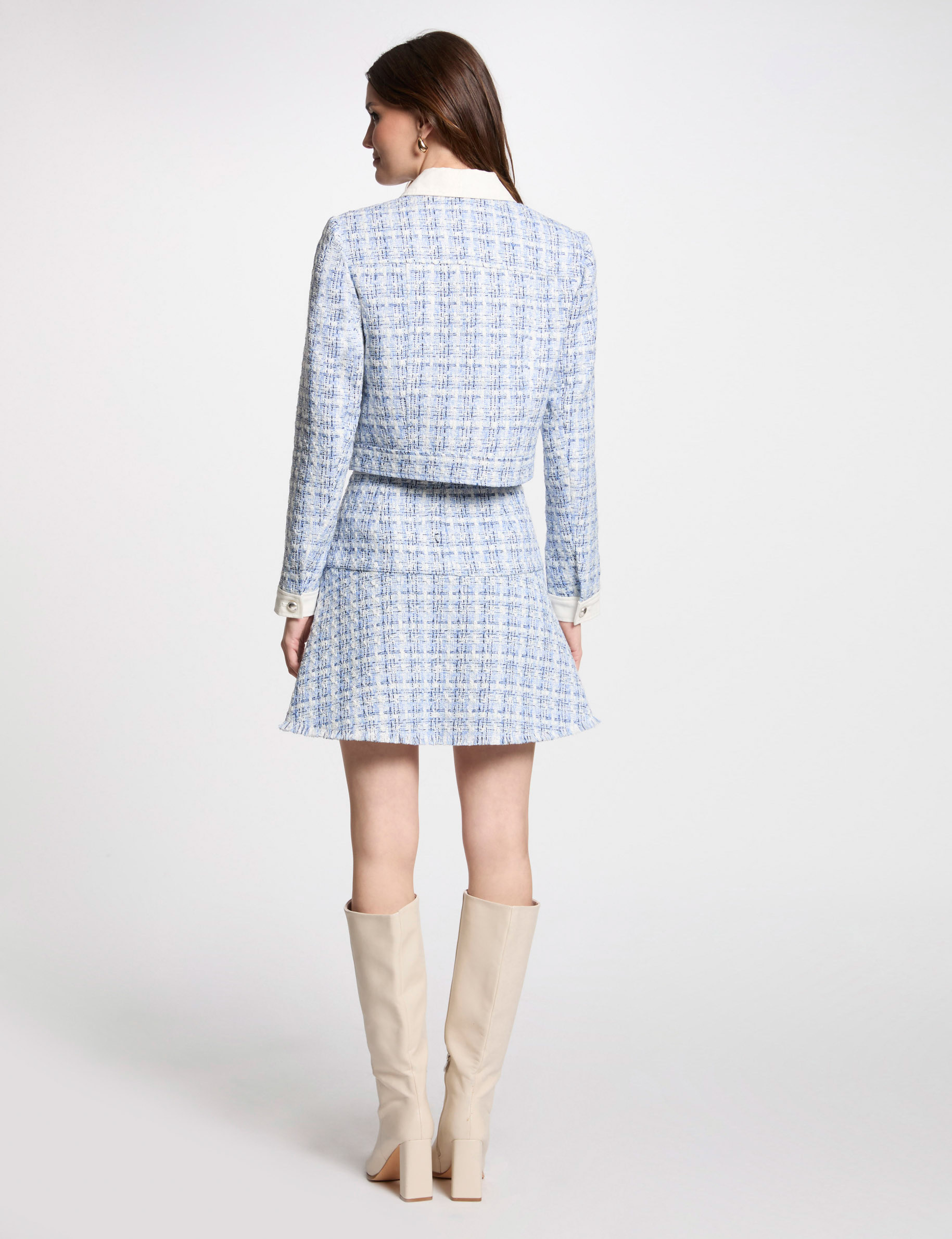 short tweed jacket multicolor women Short tweed jacket multicolor women