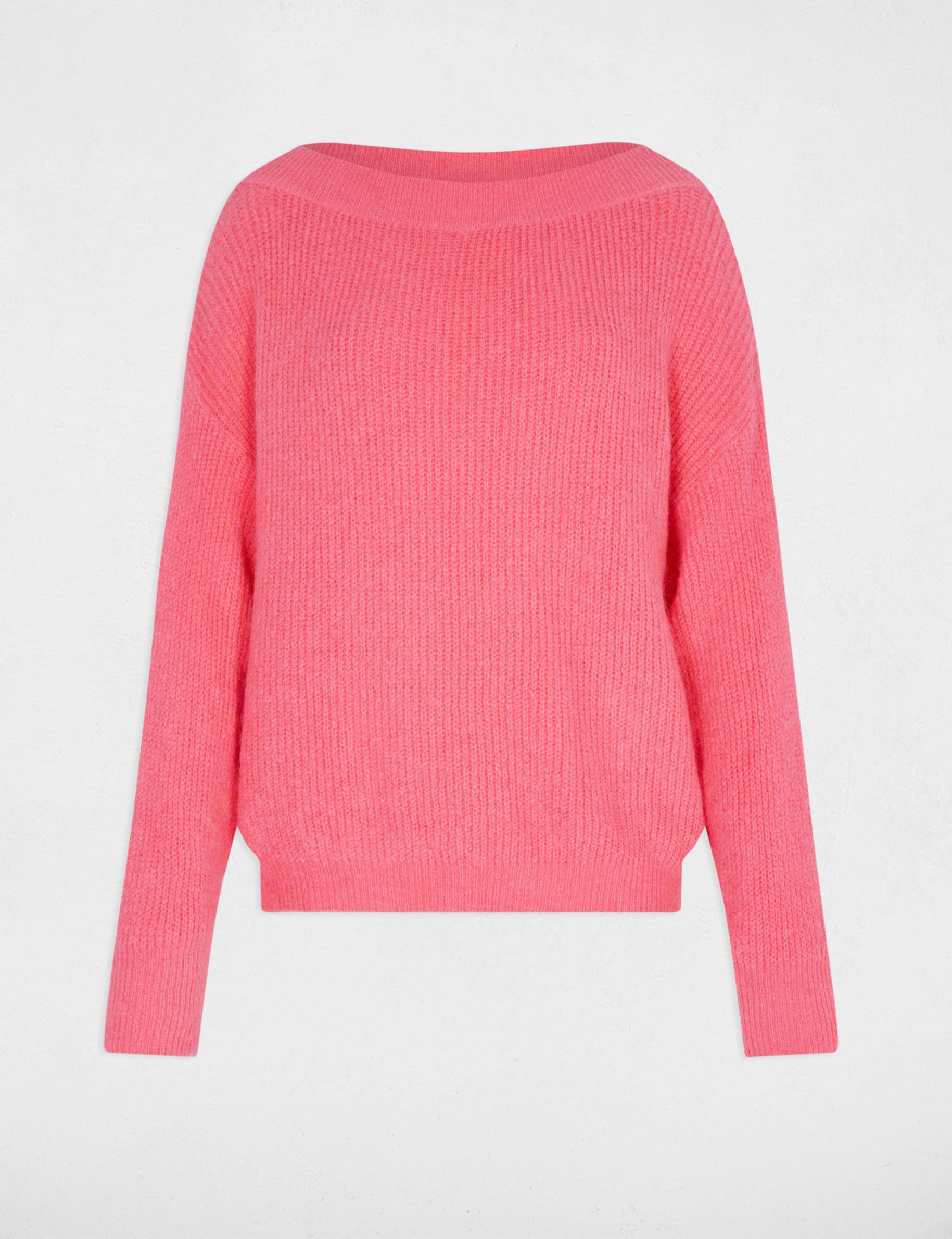 jumper with round neck fuchsia pink women Jumper with round neck fuchsia pink women