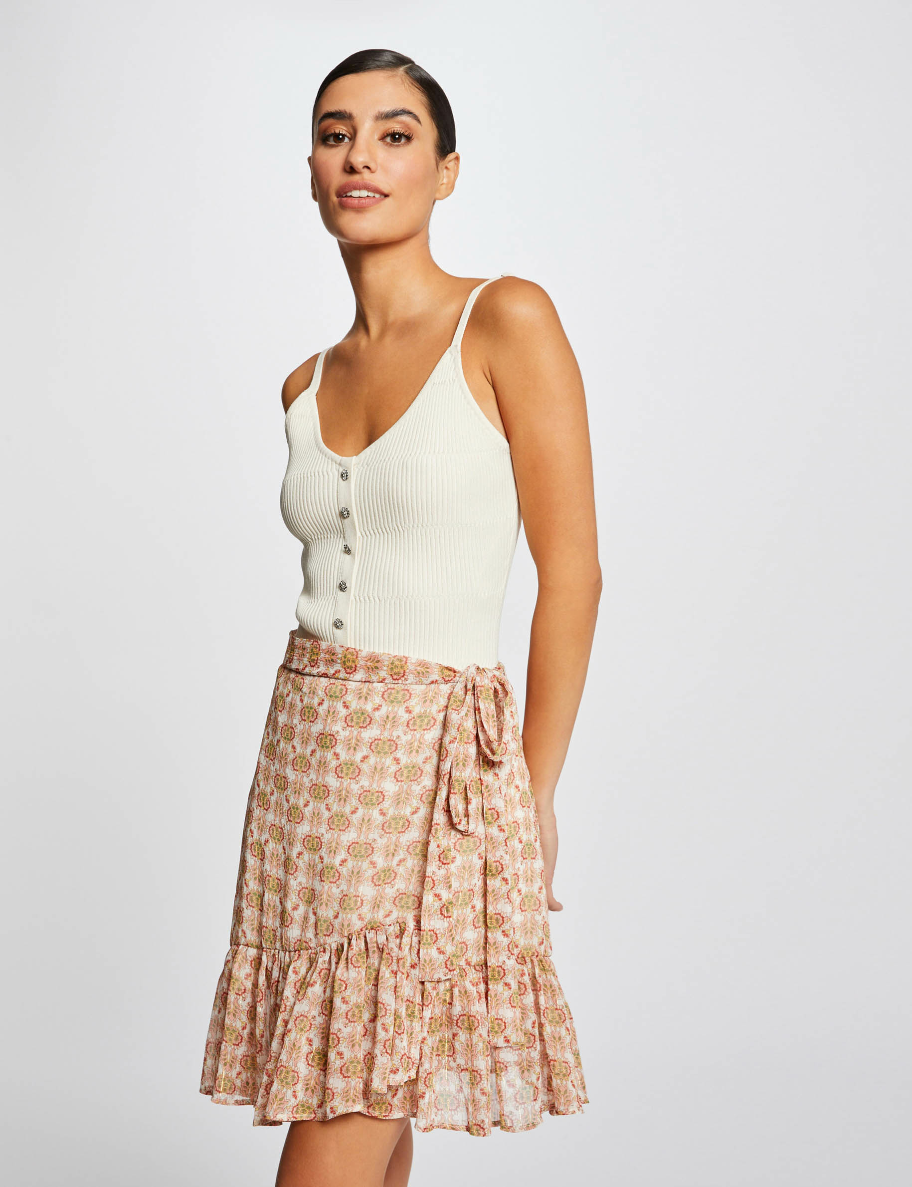 Wrap skirt abstract print multico ladies' Wrap skirt abstract print multico ladies'