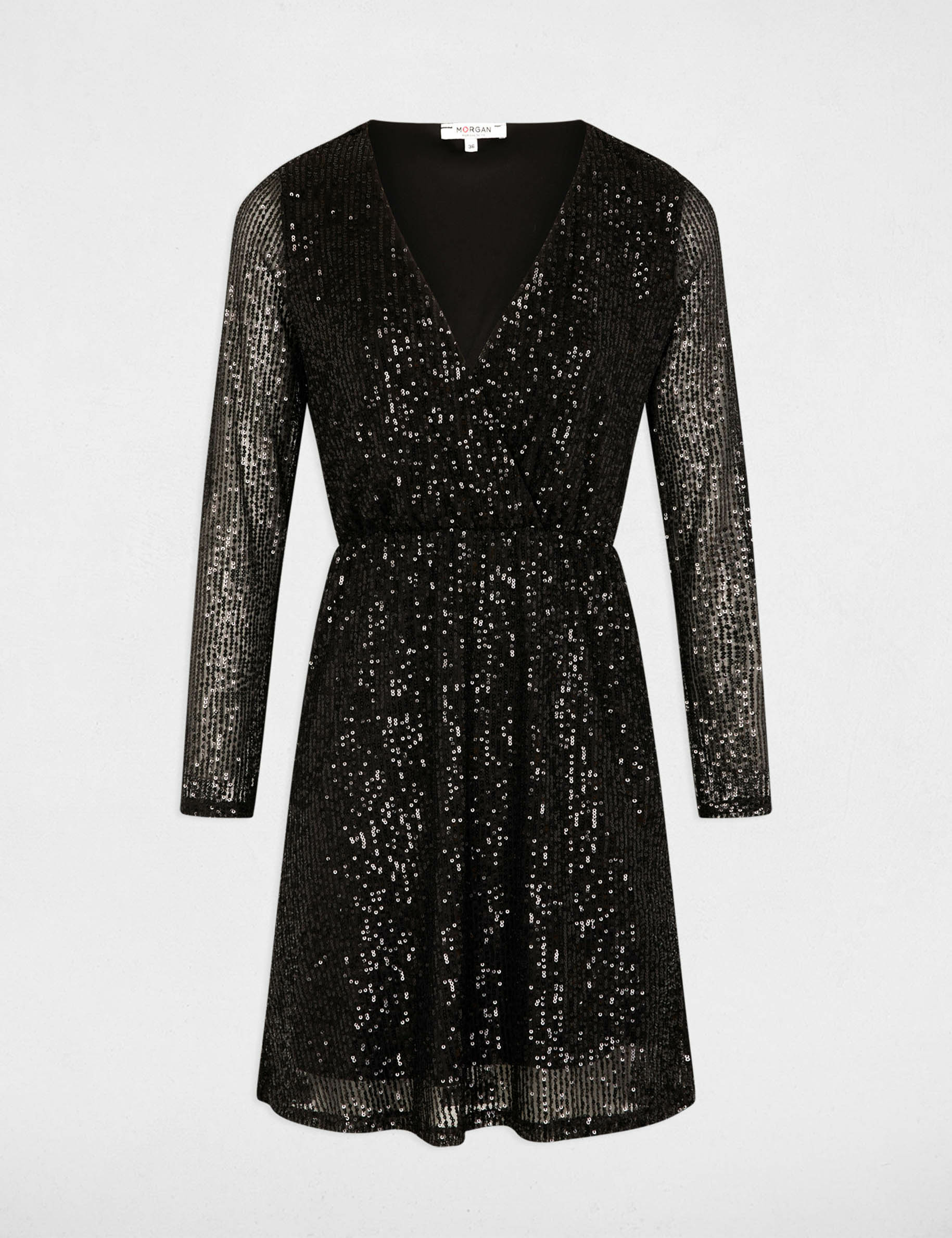 fitted mini dress sequins black women Fitted mini dress sequins black women
