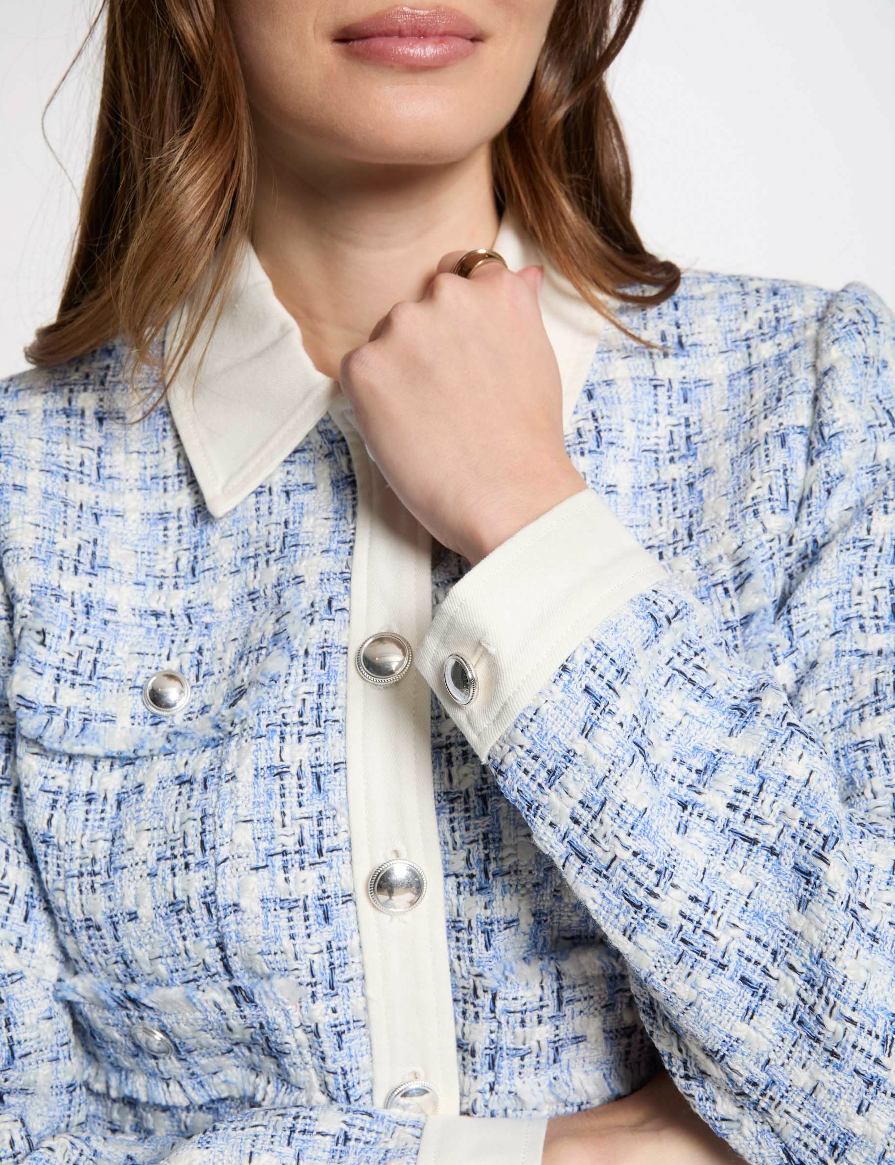short tweed jacket multicolor women Short tweed jacket multicolor women