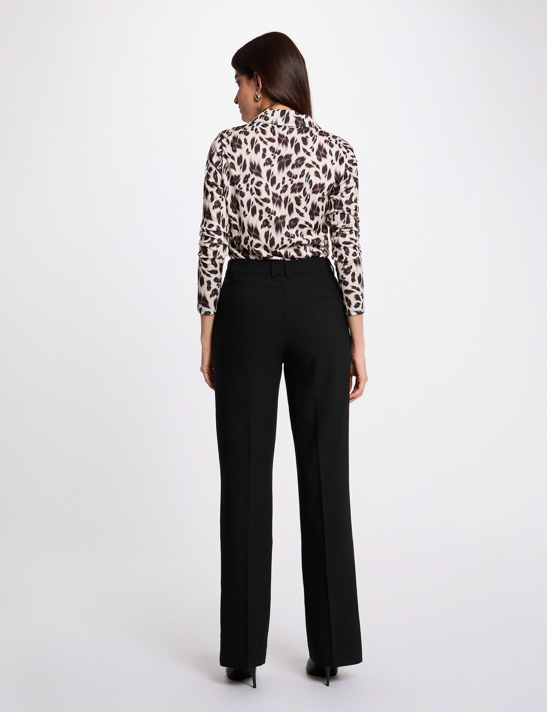 Lightweight knit with a lapel collar multicolor women