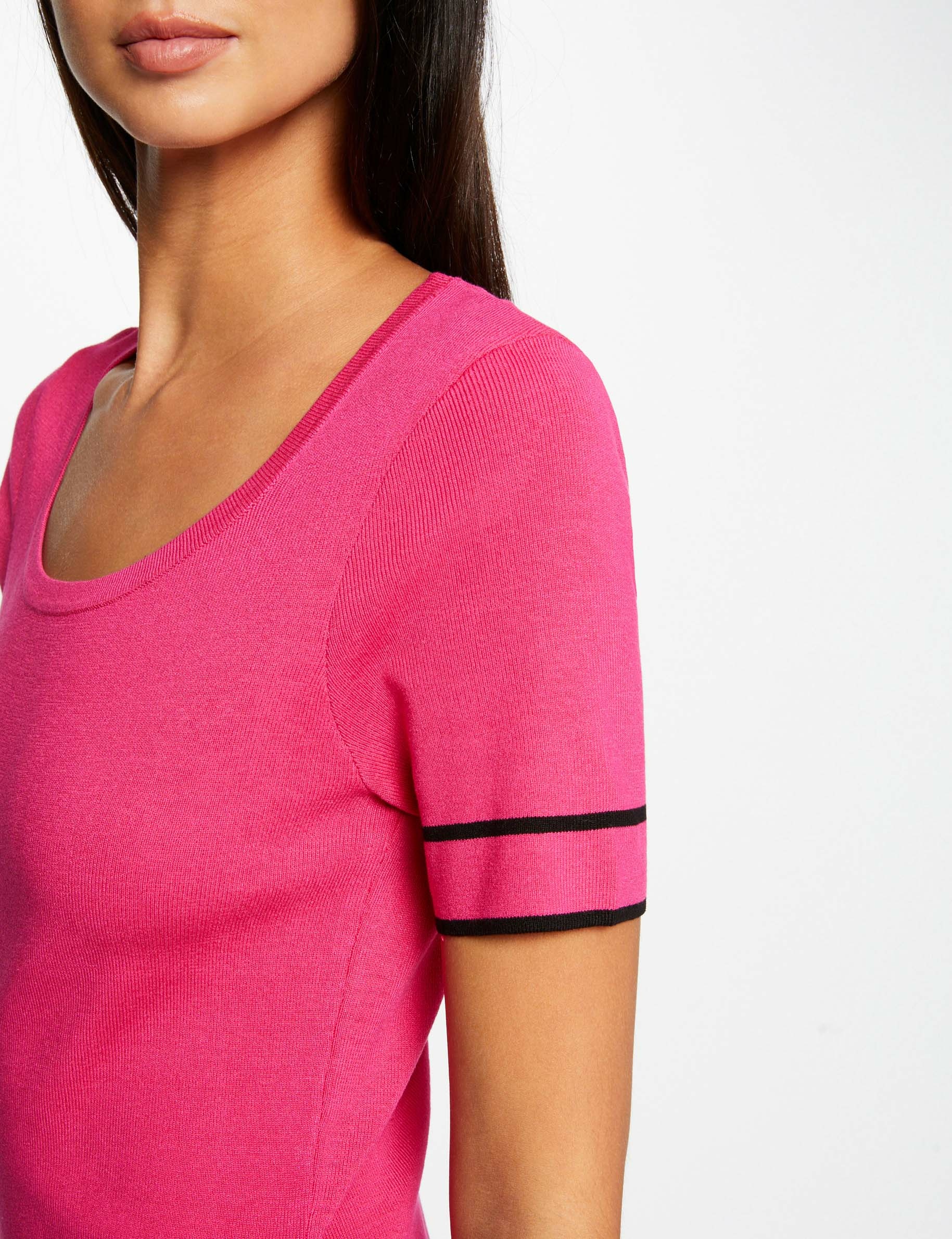 Slitted fitted midi jumper dress medium pink ladies Morgan