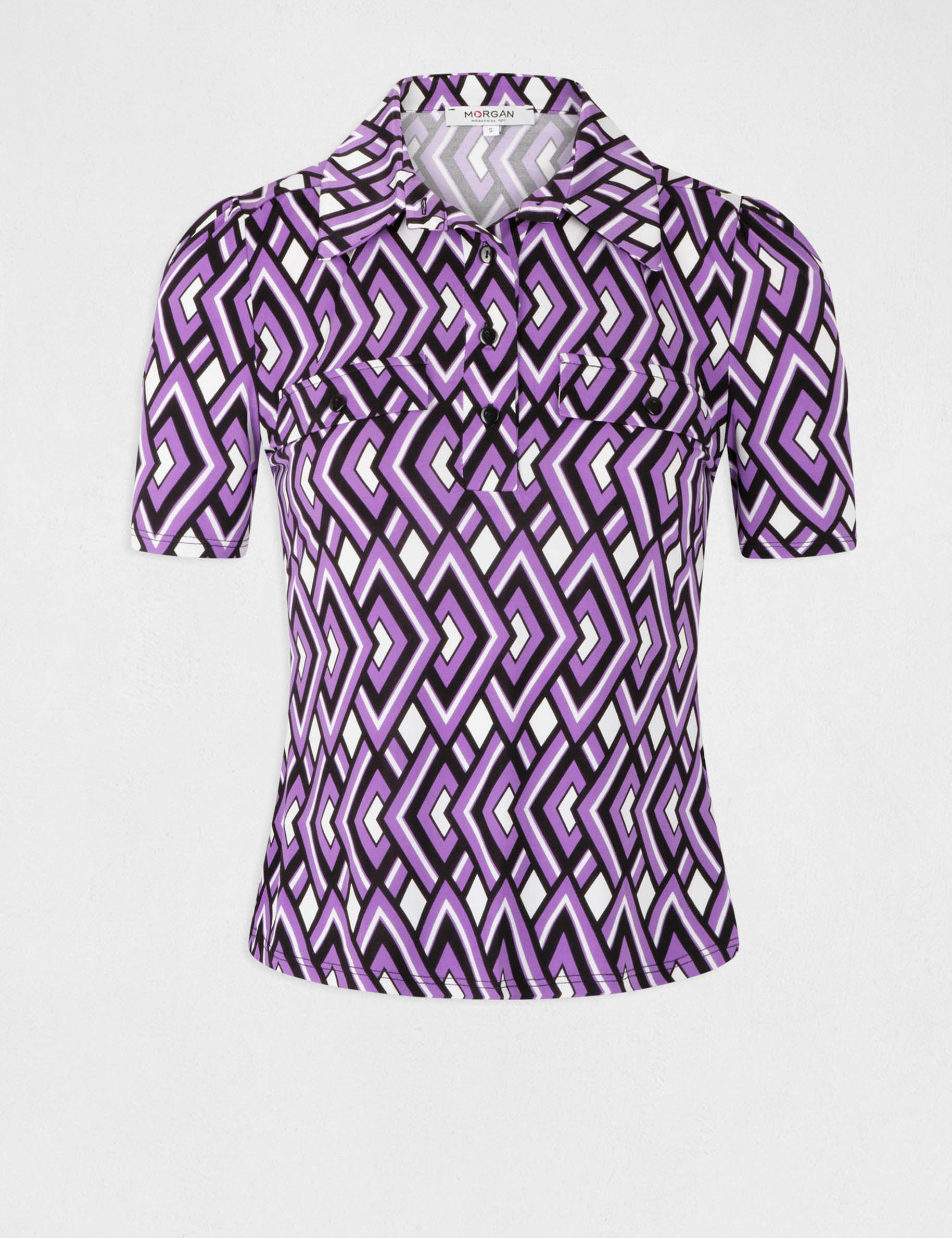 Printed short-sleeved t-shirt multico ladies' Printed short-sleeved t-shirt multico ladies'