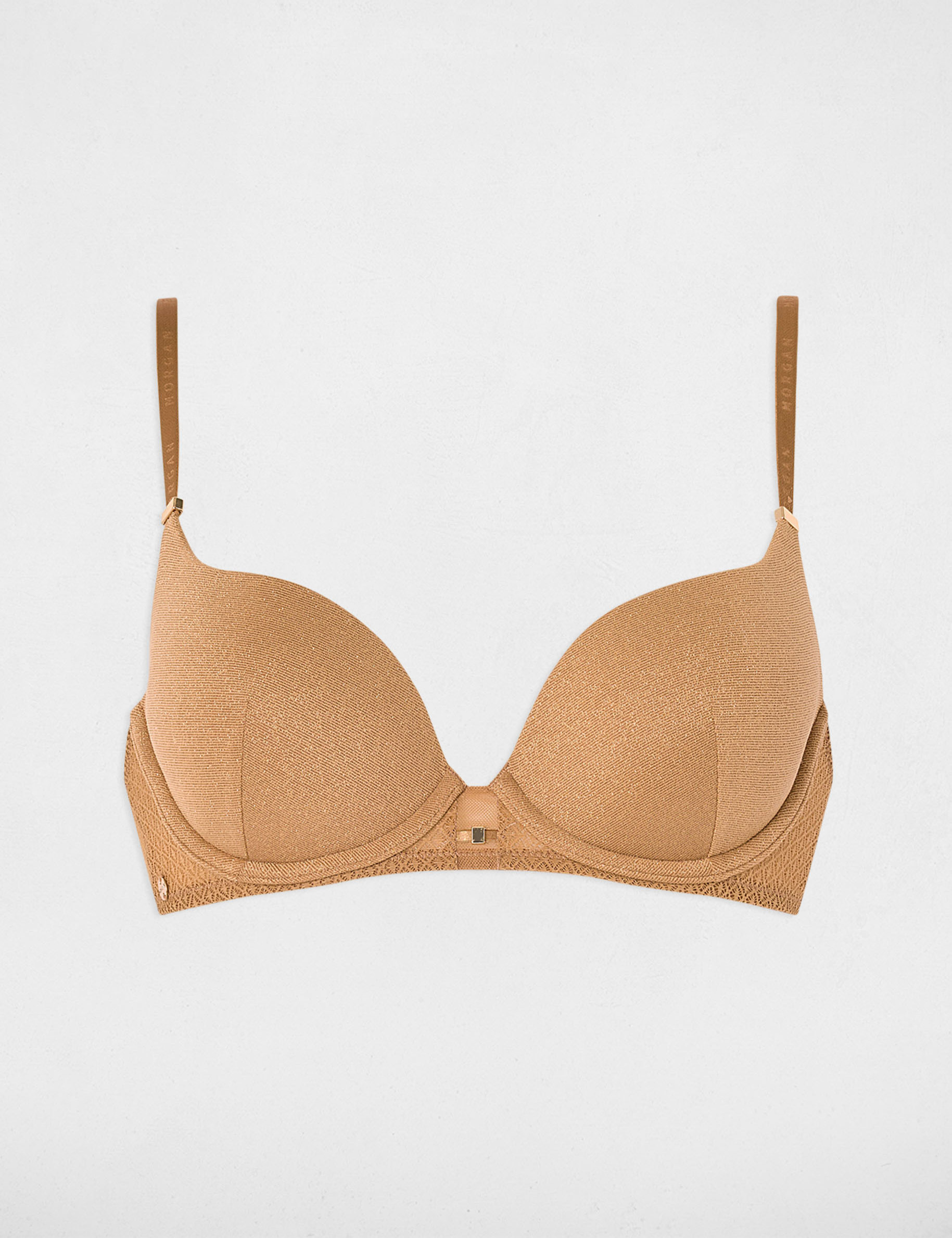 Padded bra gold yellow women