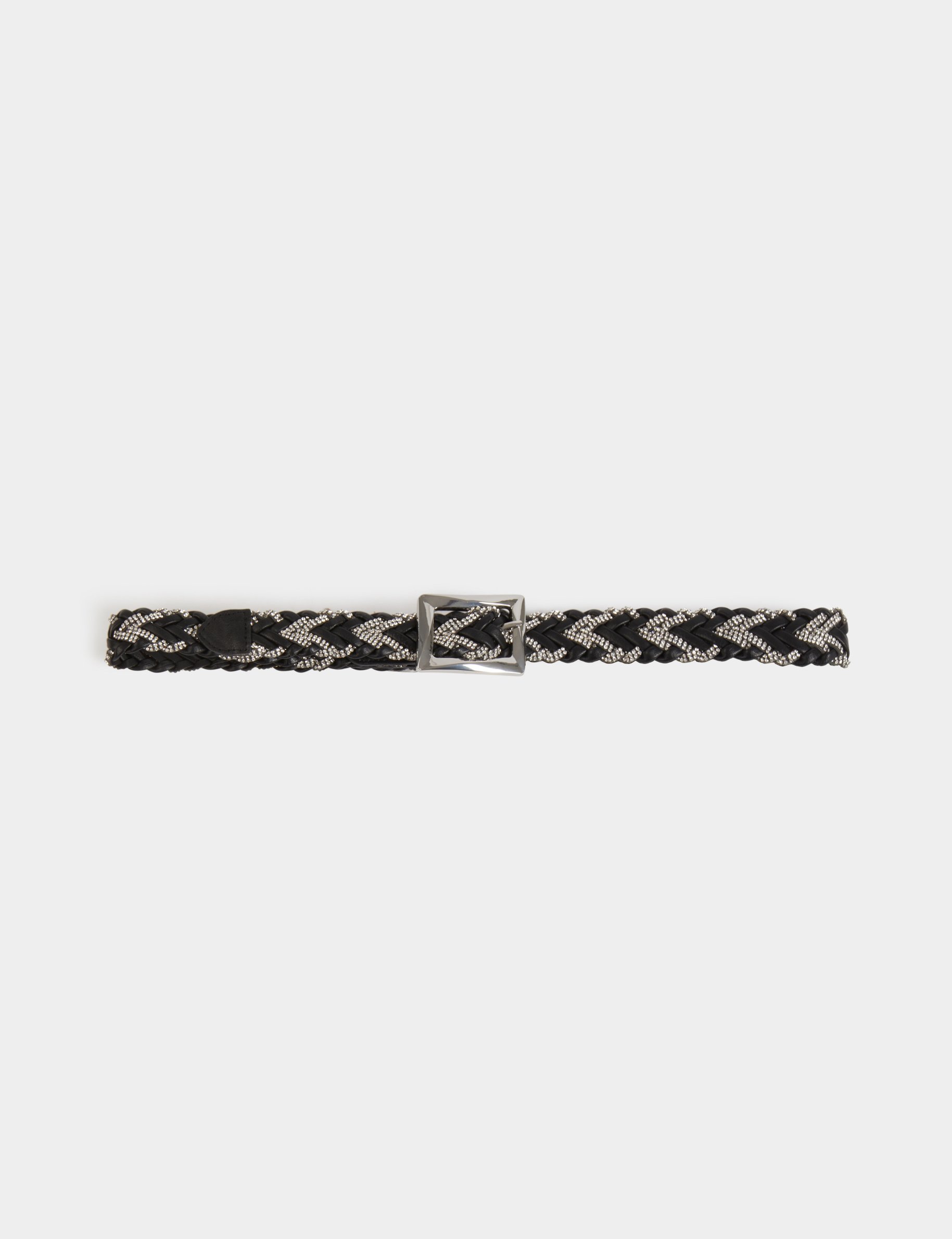 thin braided belt black women Thin braided belt black women