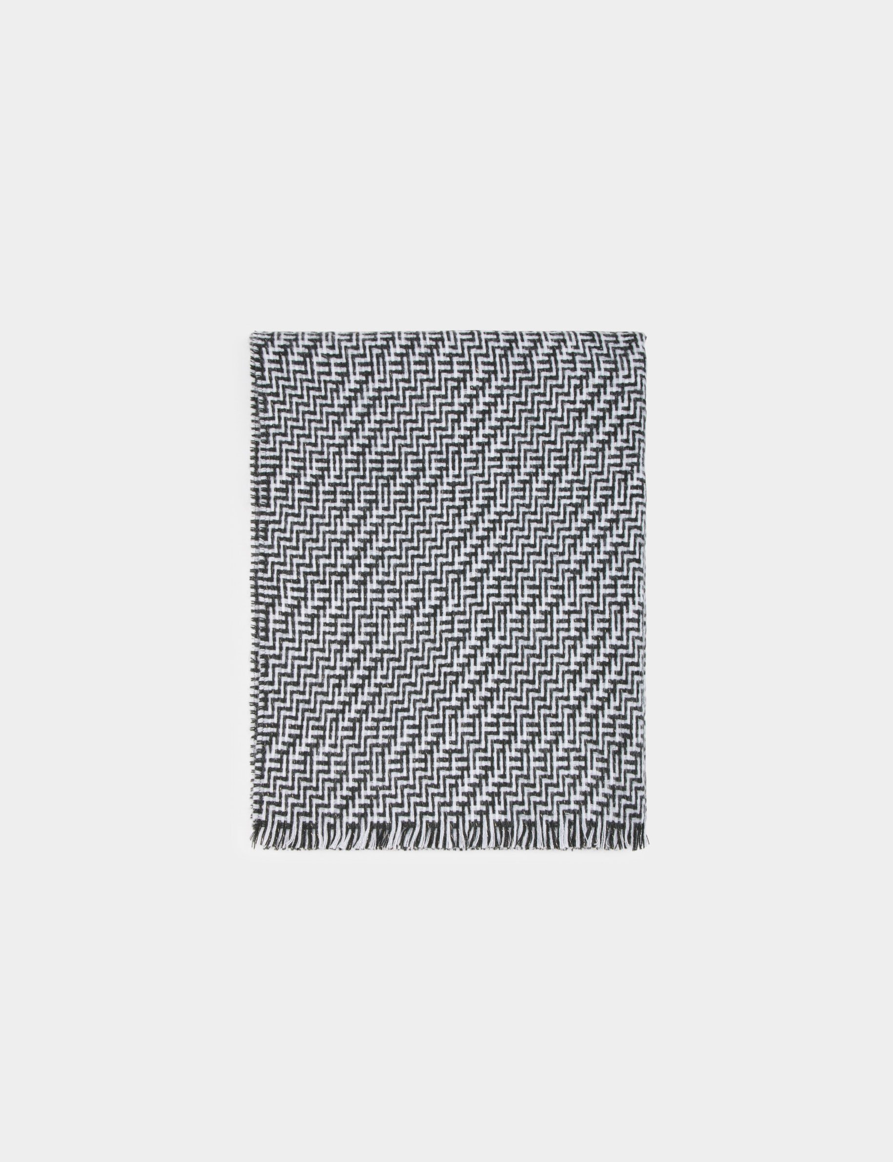 Scarf graphic print white women