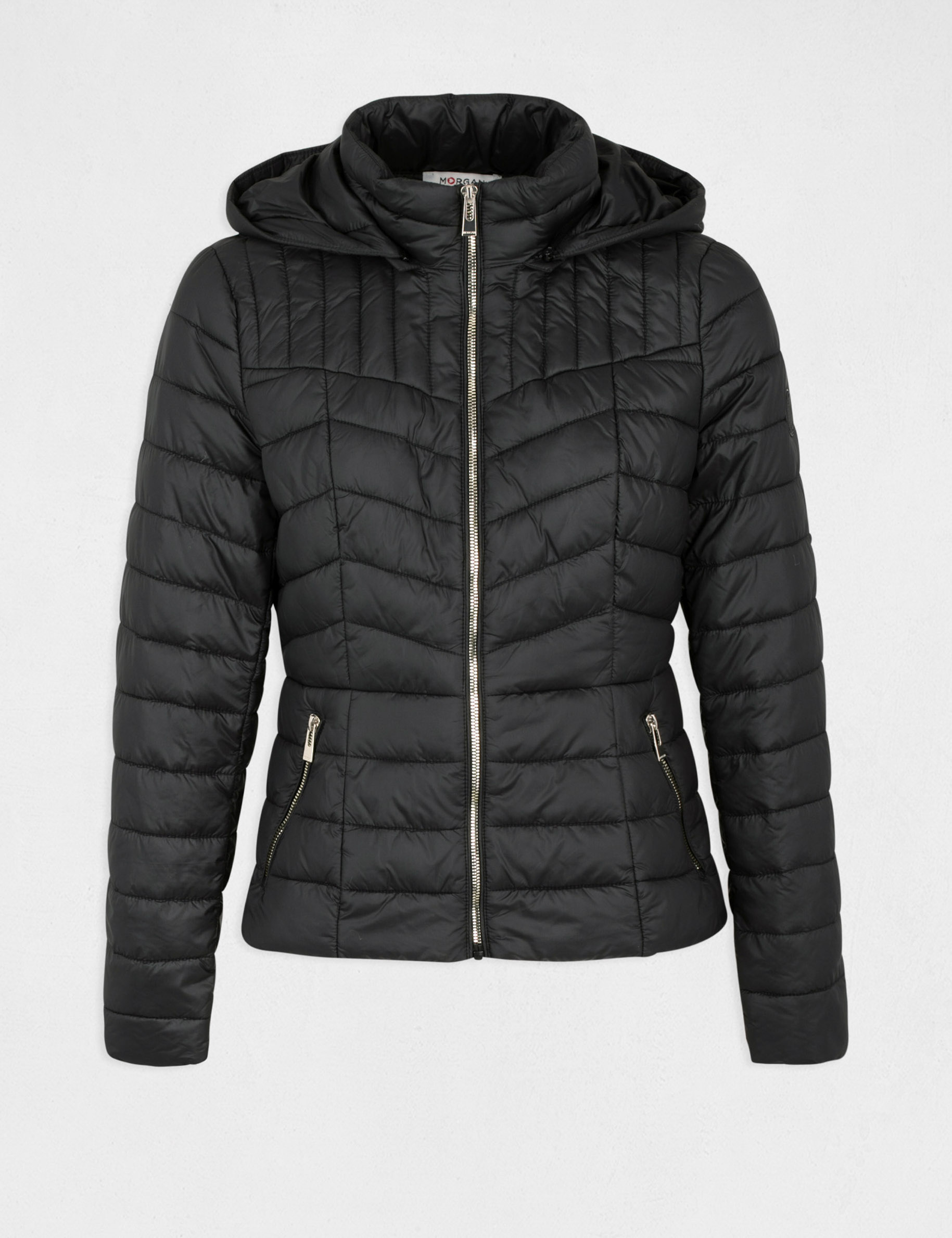 Ladies fitted padded jacket clearance