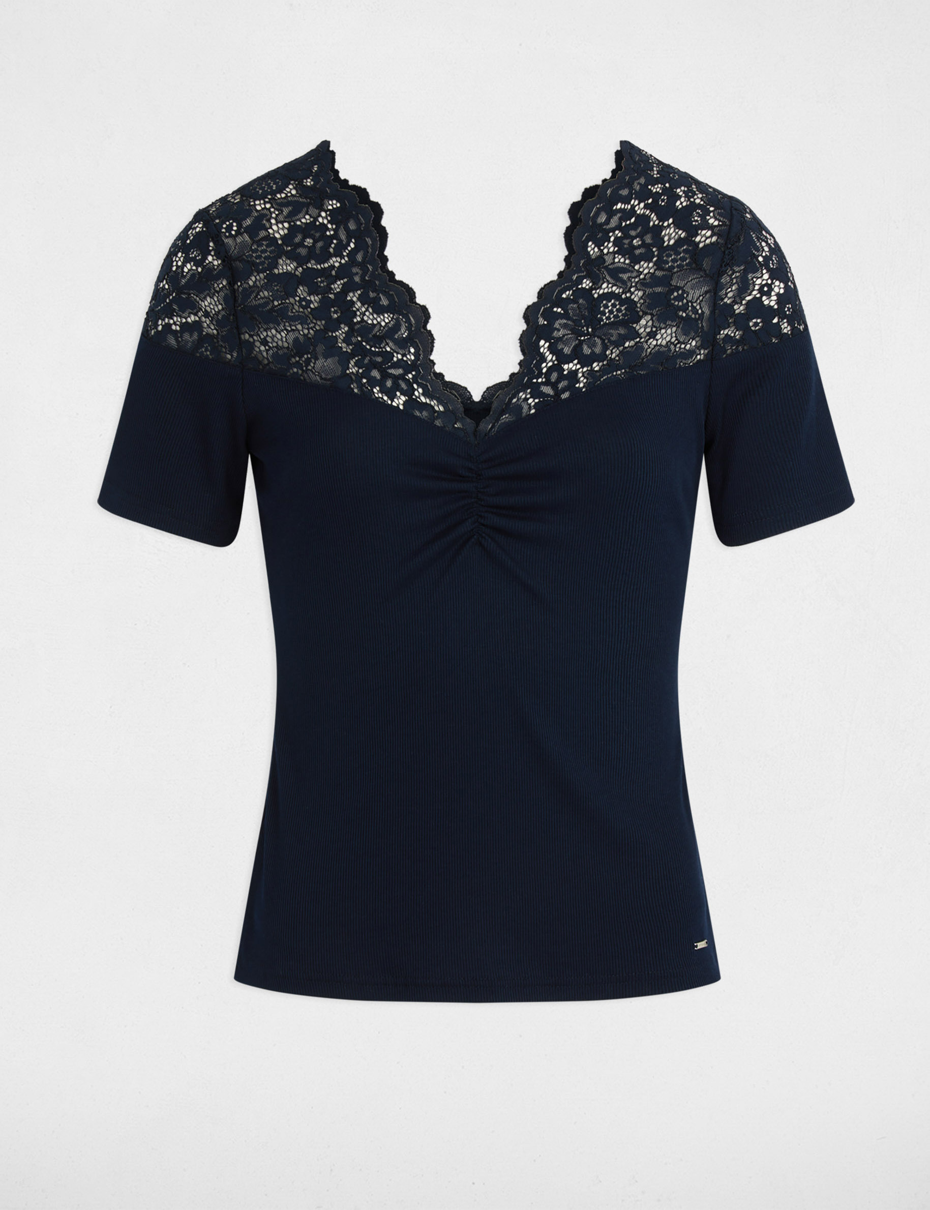 Short-sleeved t-shirt navy blue women