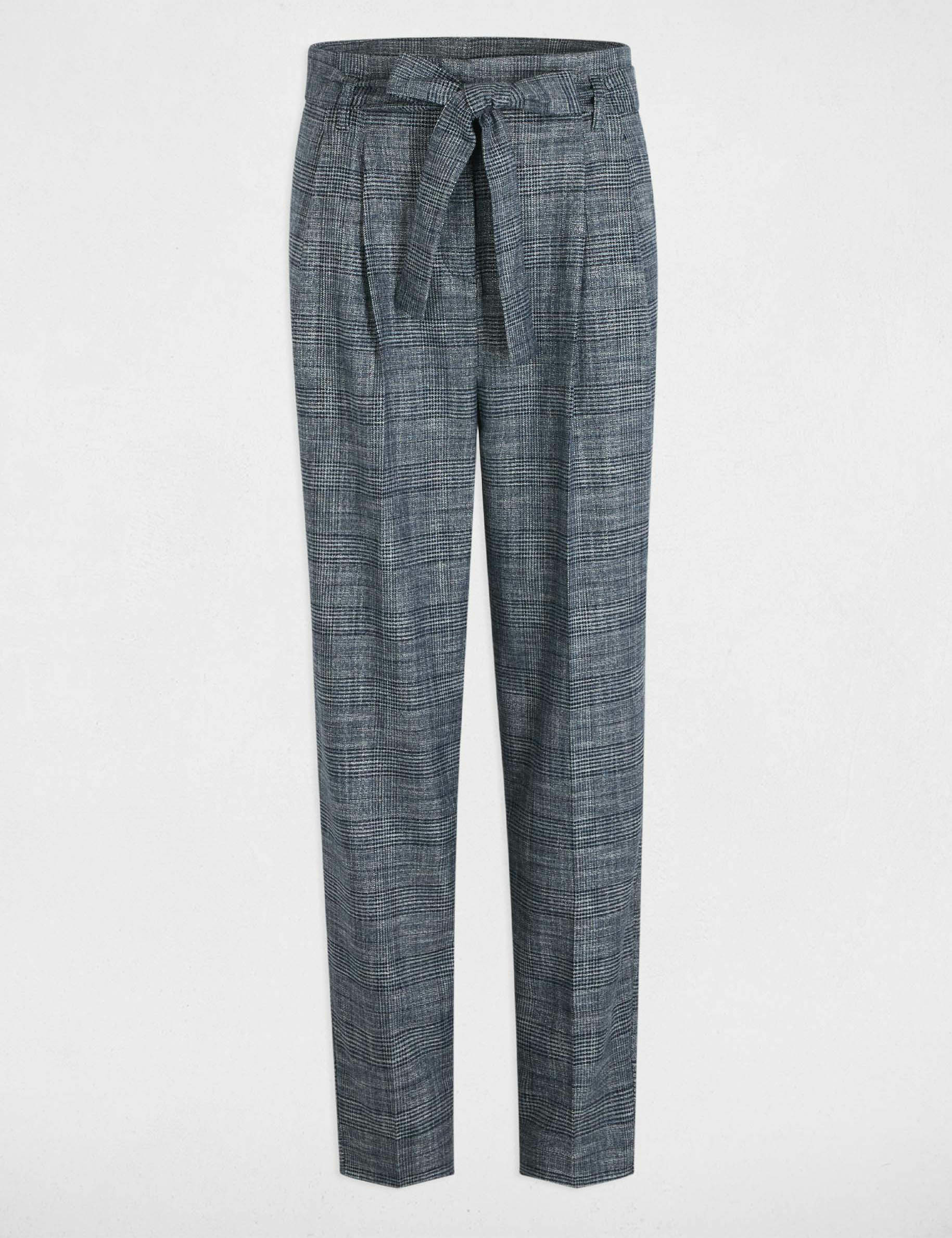 peg trousers check print multicolor women Peg trousers check print multicolor women
