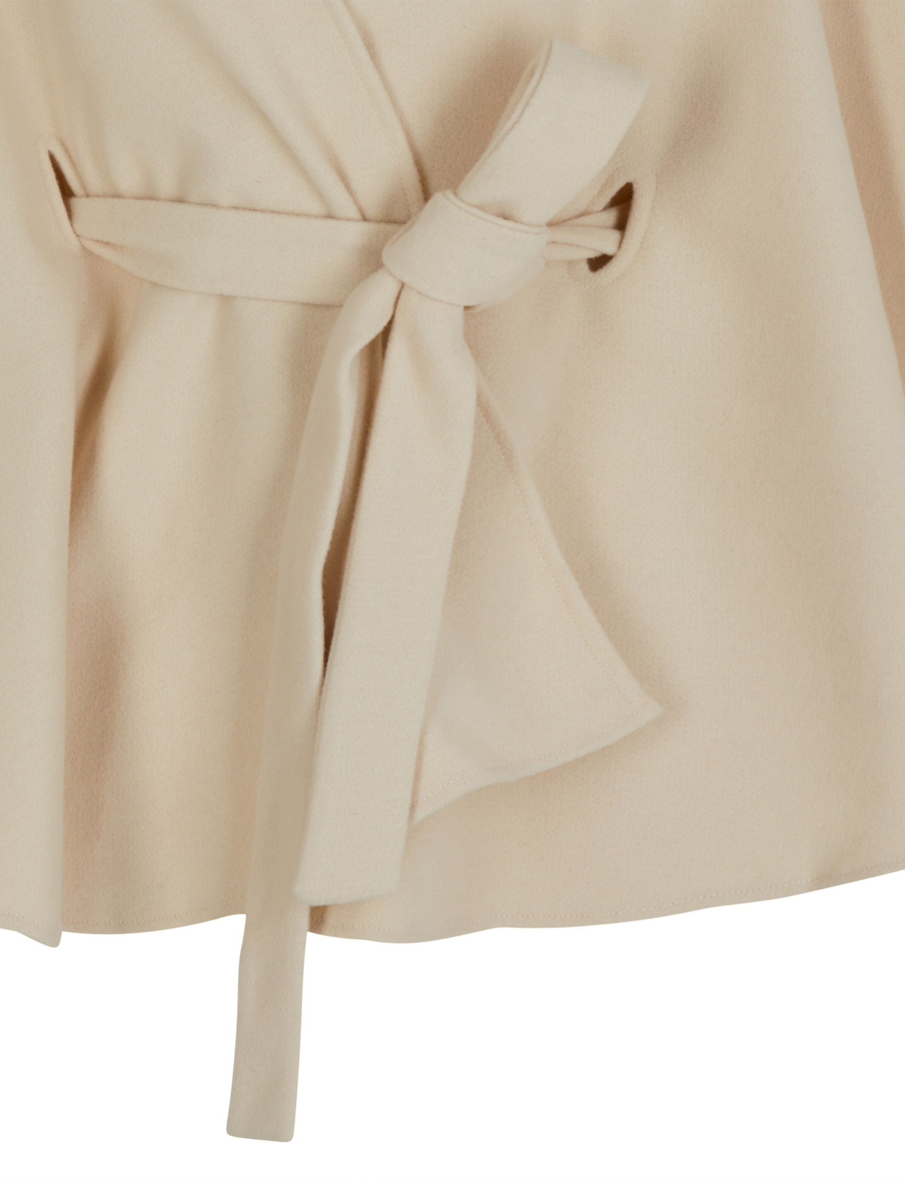 belted cape ivory women Belted cape ivory women
