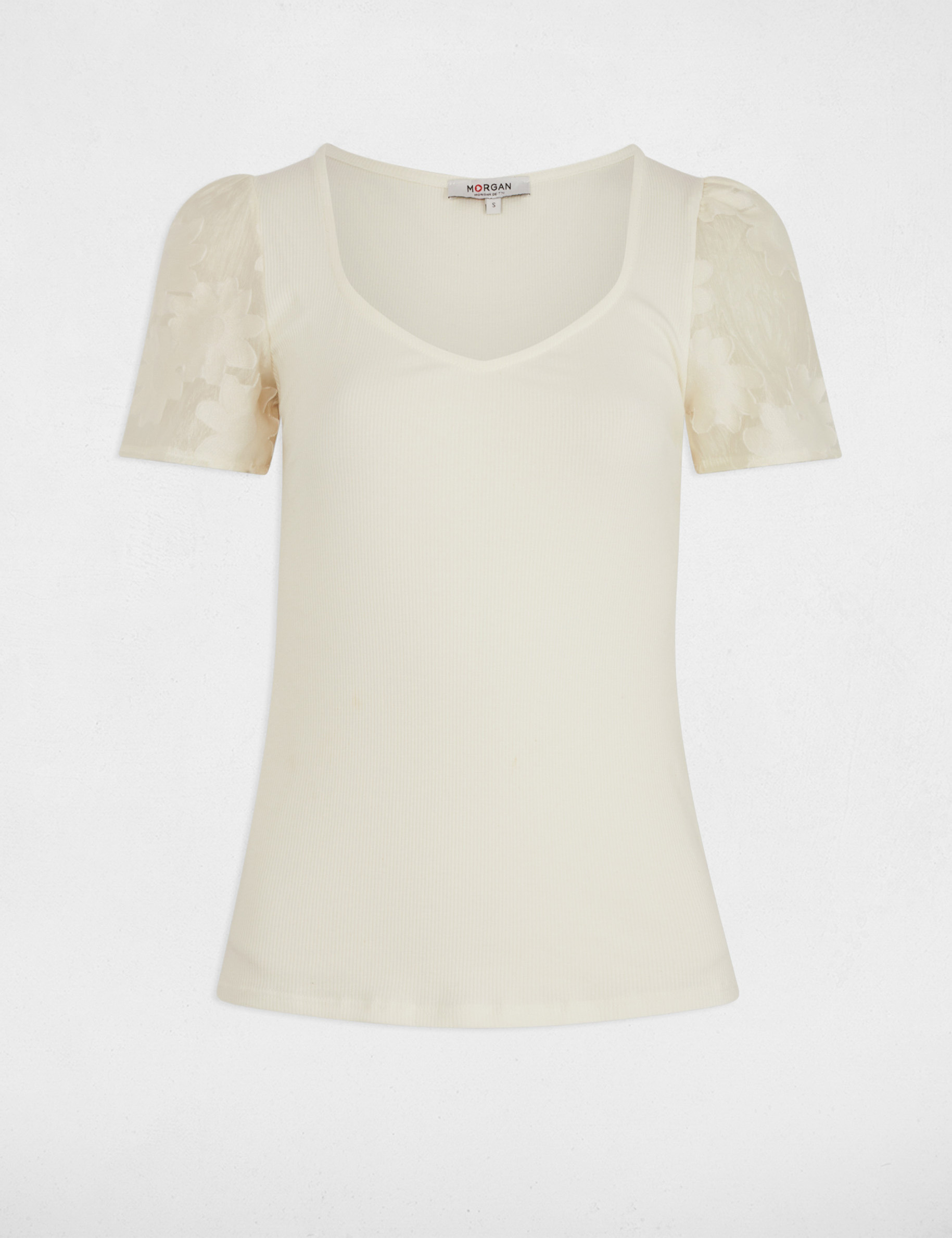 Short-sleeved t-shirt white women