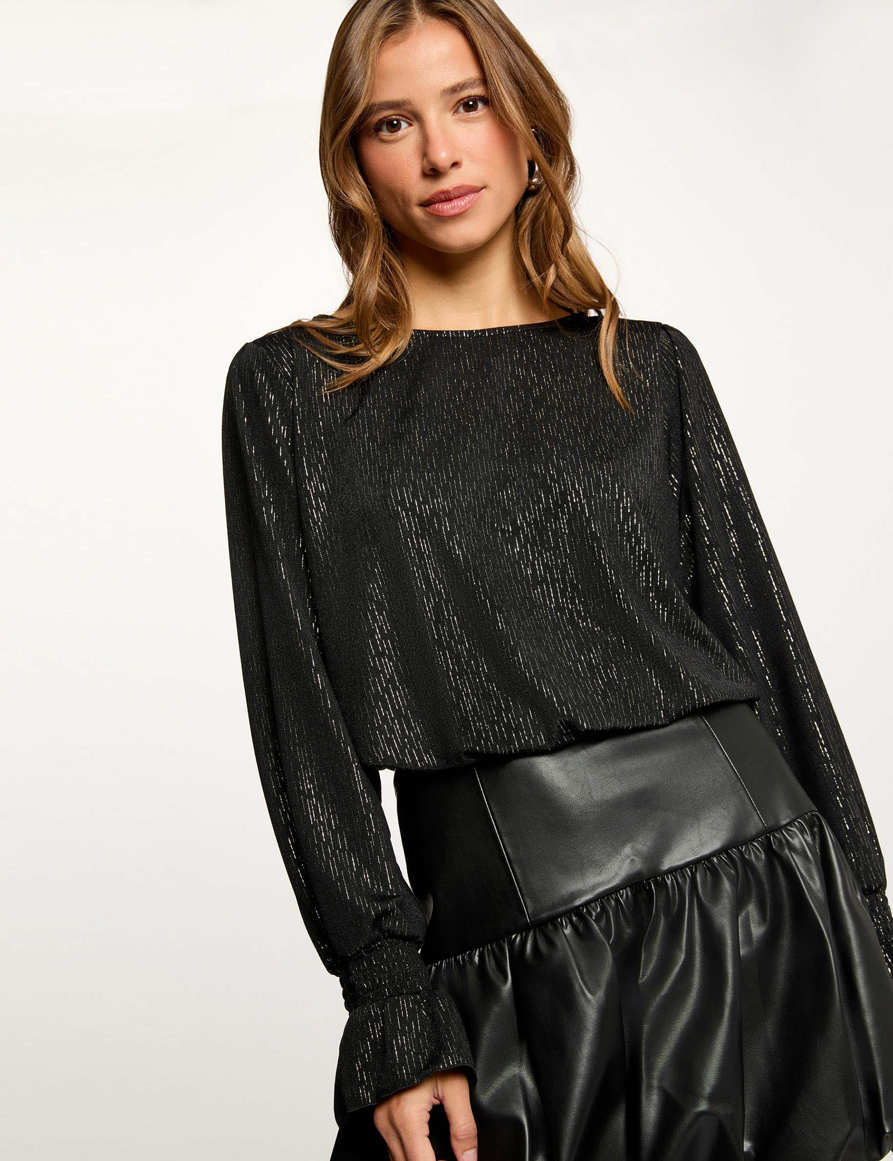 Long-sleeve t-shirt black women