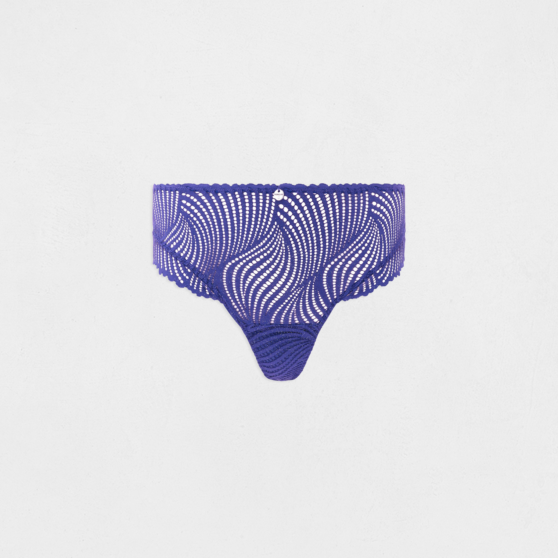 Lace shorties navy blue women
