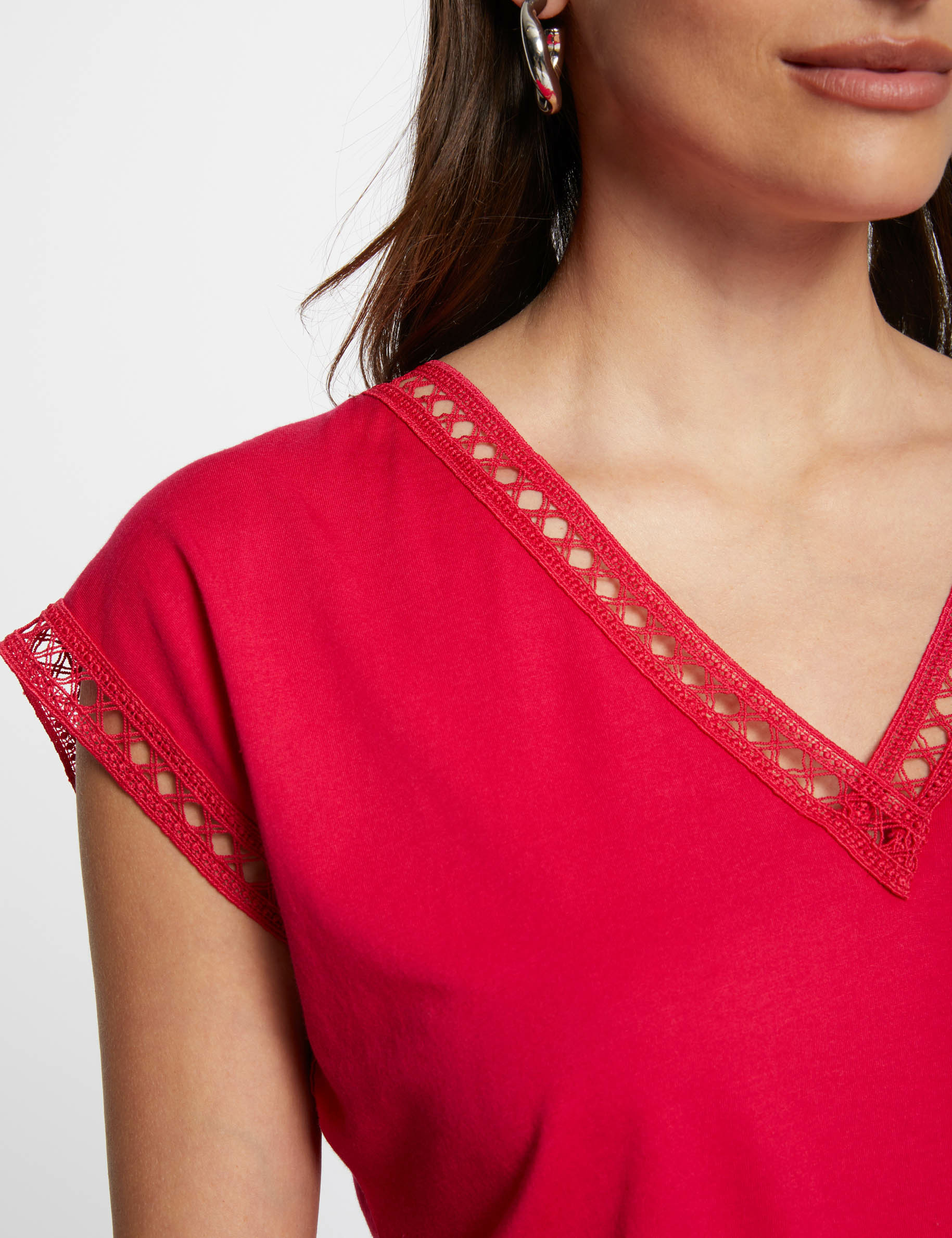 short sleeved t shirt raspberry women Short-sleeved t-shirt raspberry women