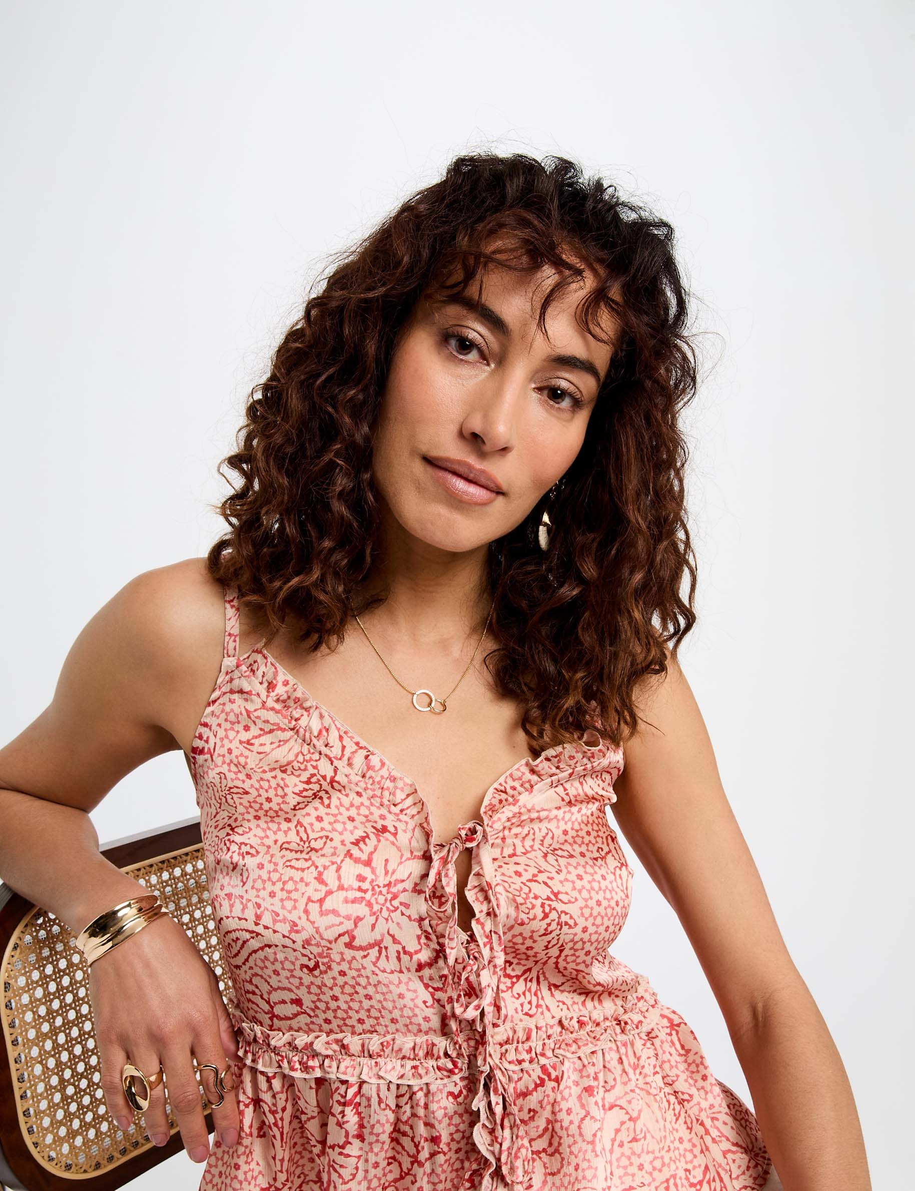 printed top with straps multicolor women Printed top with straps multicolor women