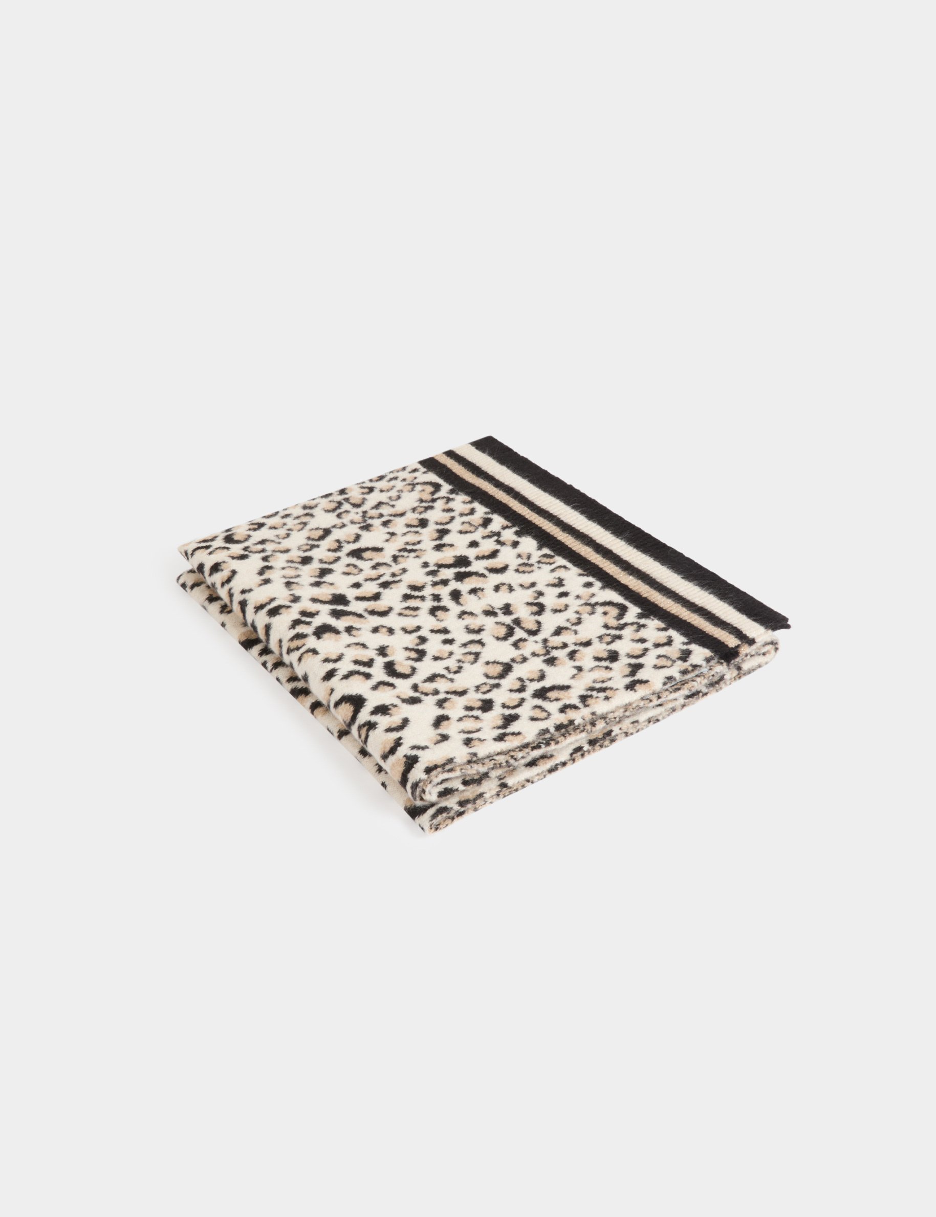 scarf with leopard print multicolor women Scarf with leopard print multicolor women