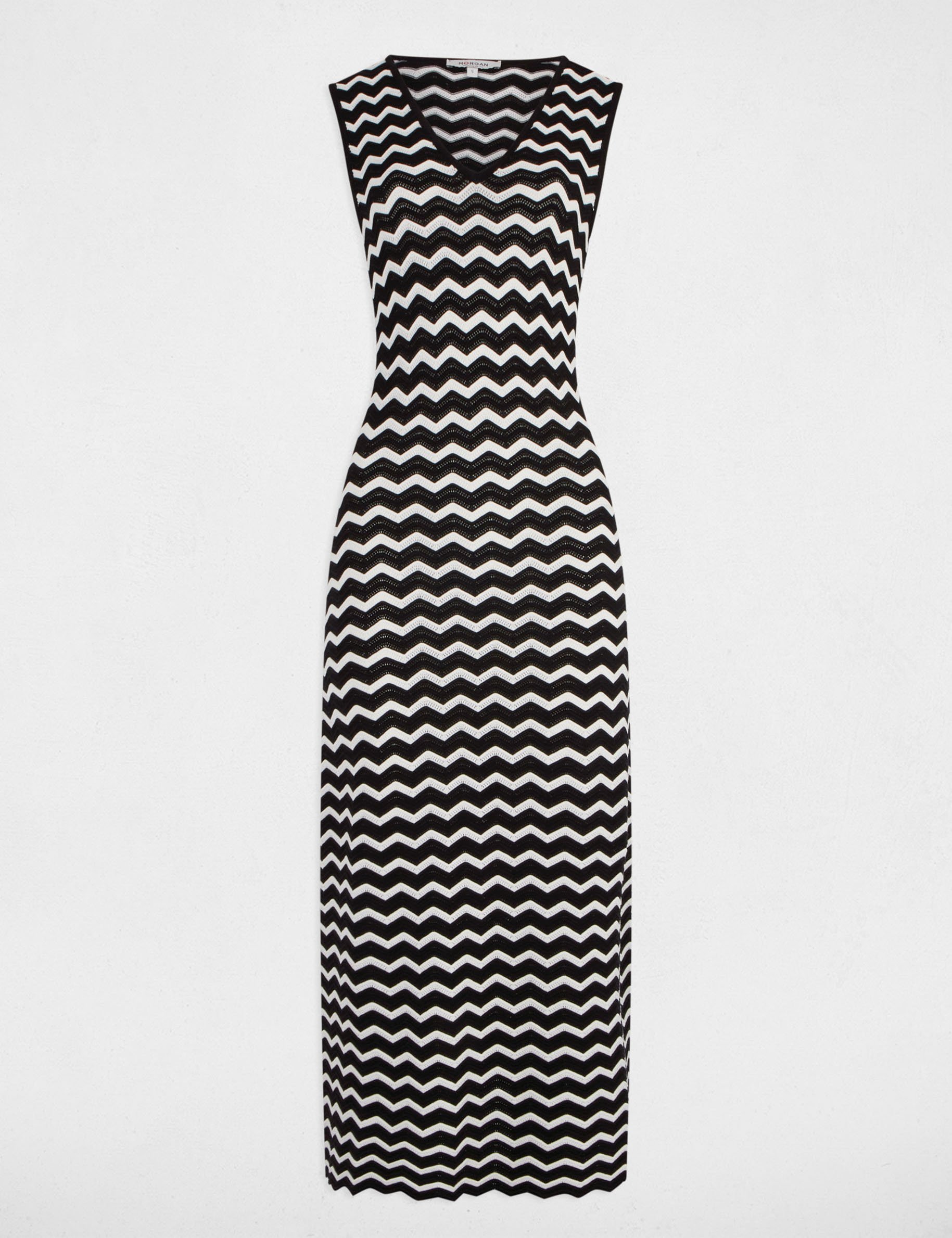 robe tricot longue ajustee noir femme Robe tricot longue ajustée noir femme