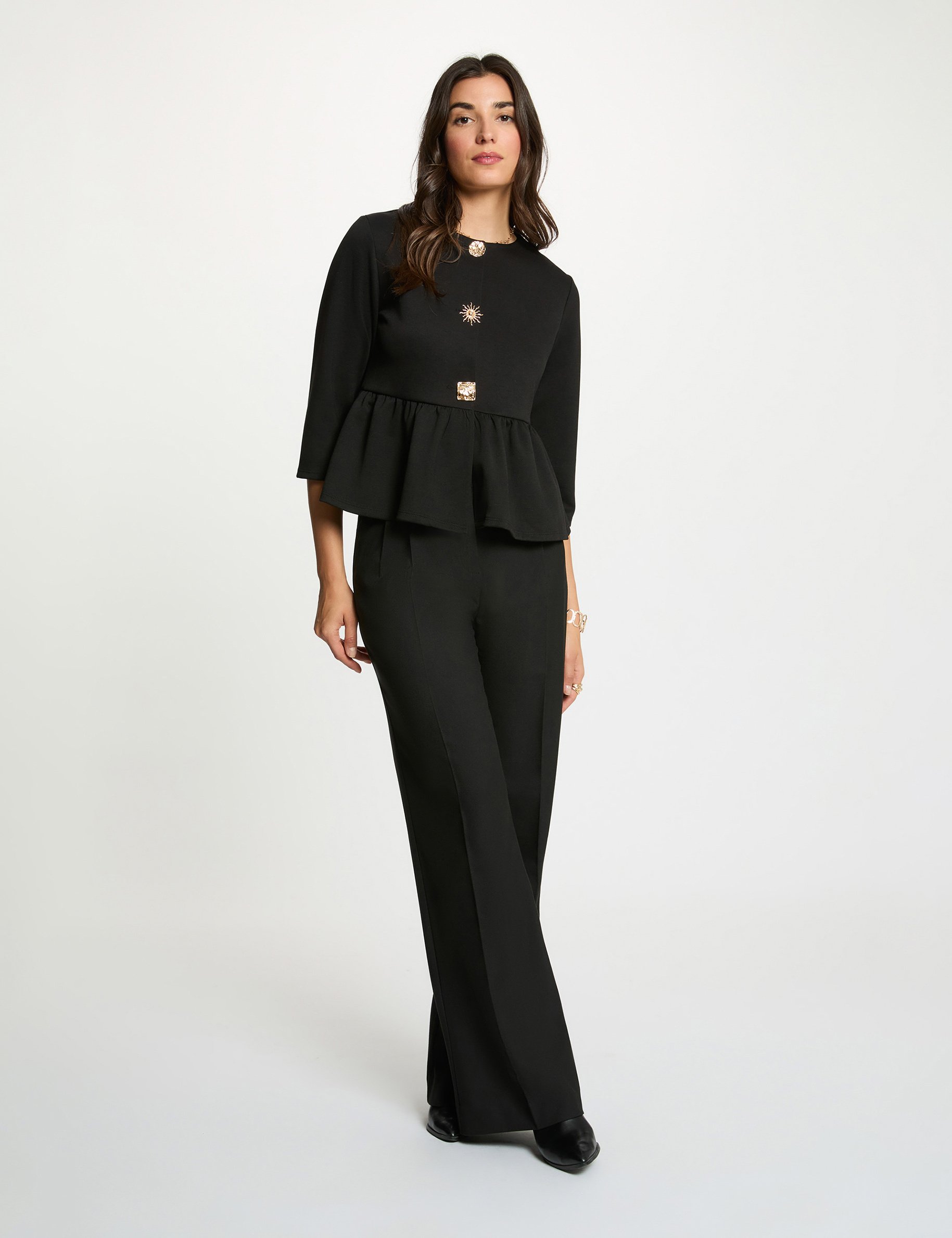 Long-sleeve cardigan black women