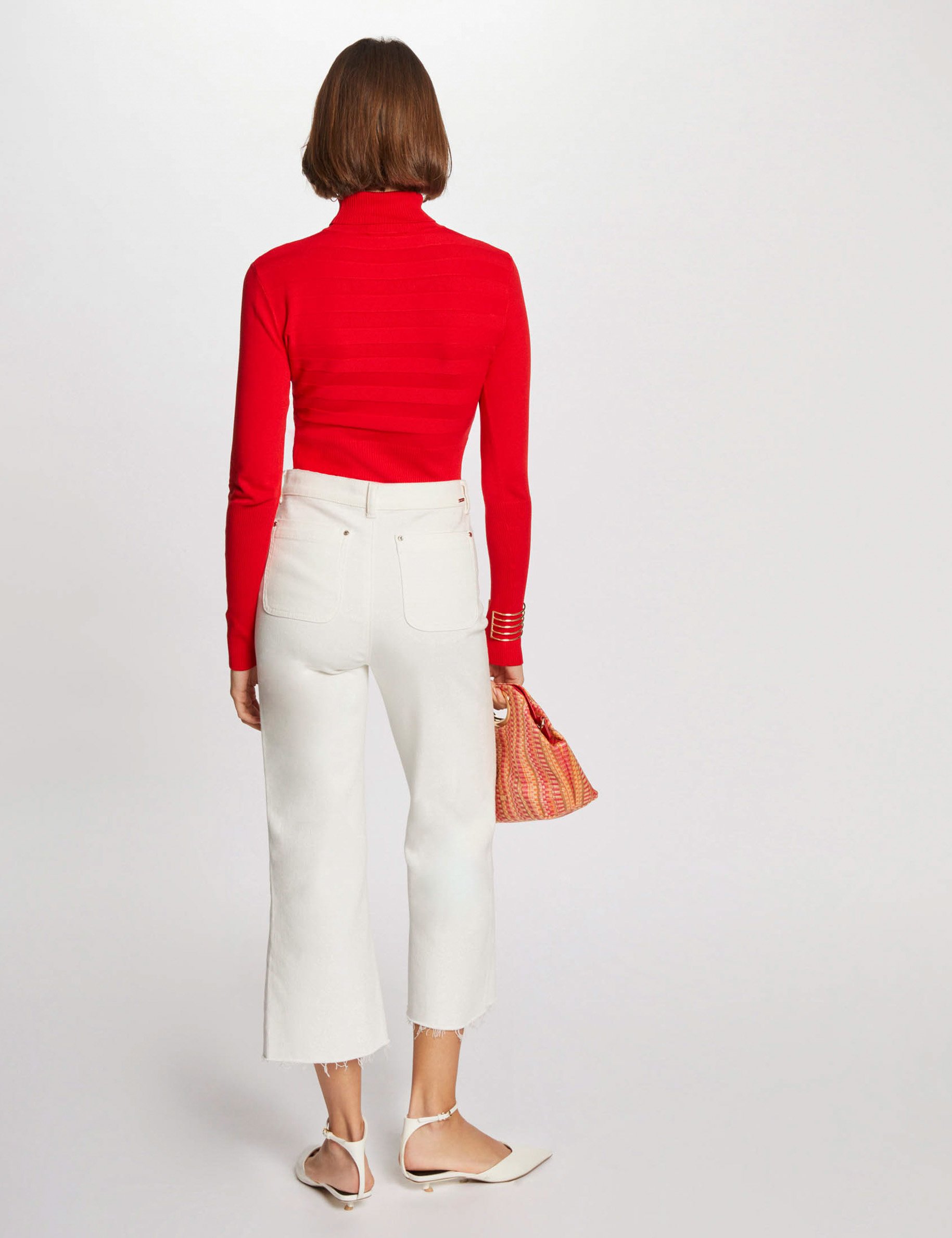 long sleeved jumper turtleneck red women Long-sleeved jumper turtleneck red women