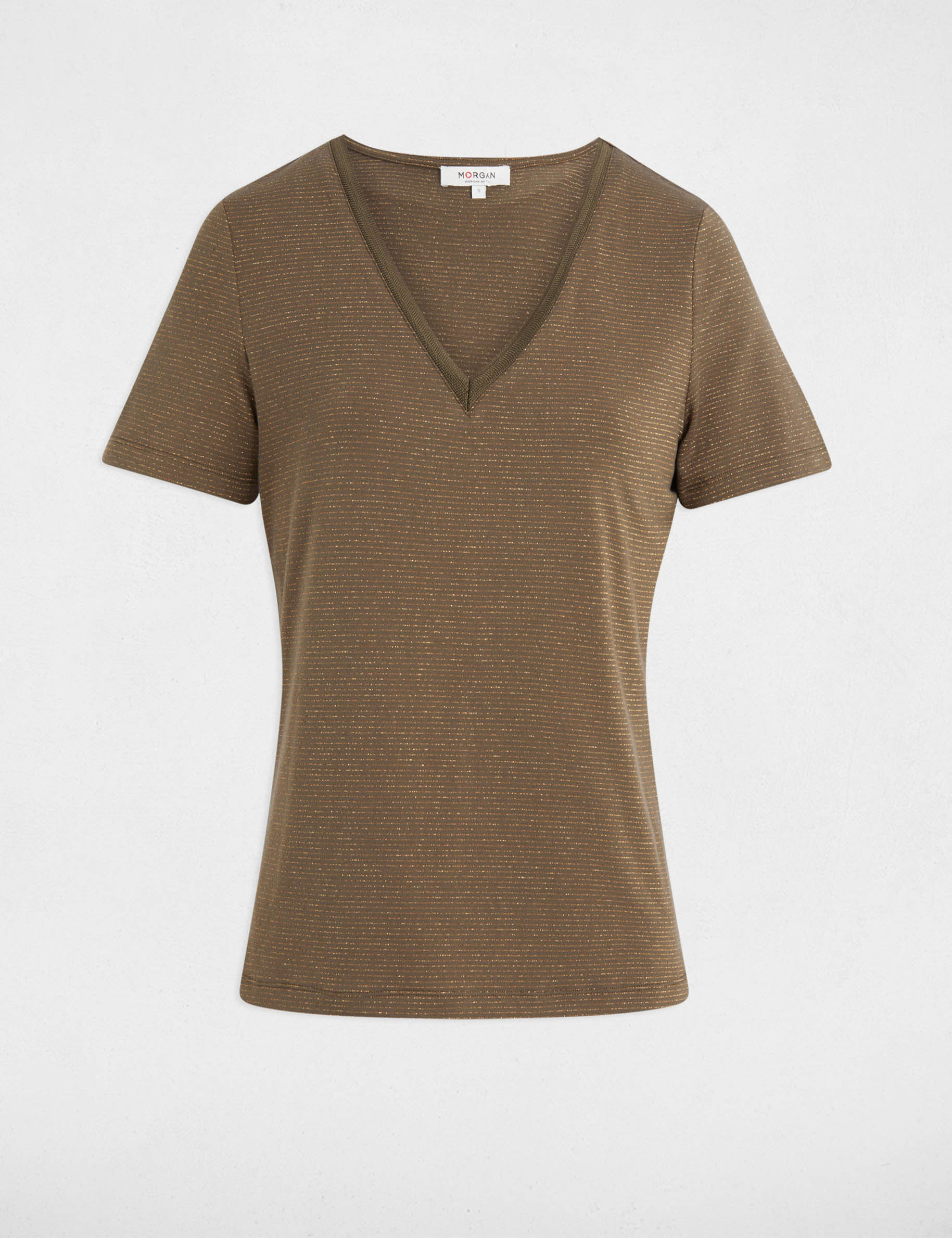 short sleeved t shirt khaki green women Short-sleeved t-shirt khaki green women