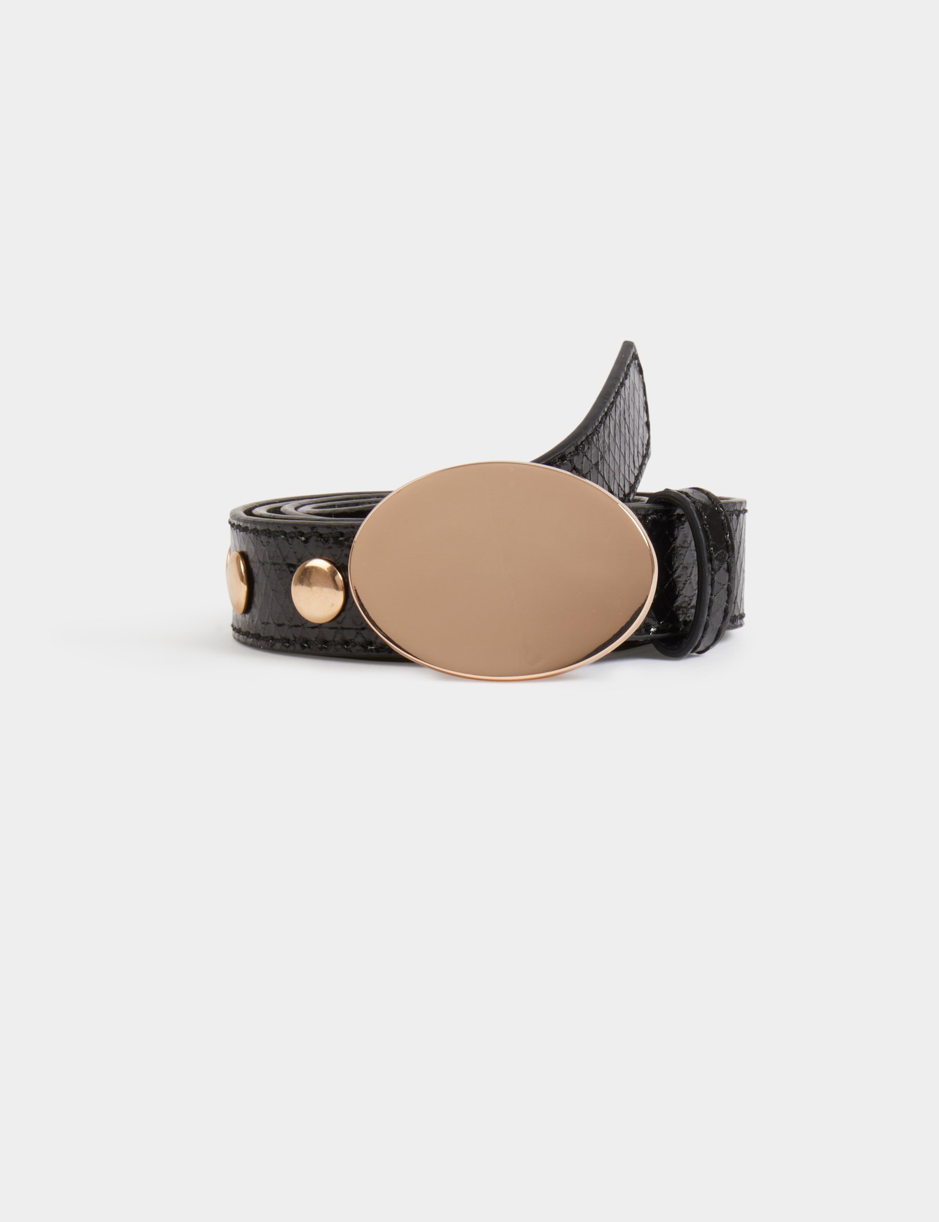 studded thin belt black women Studded thin belt black women