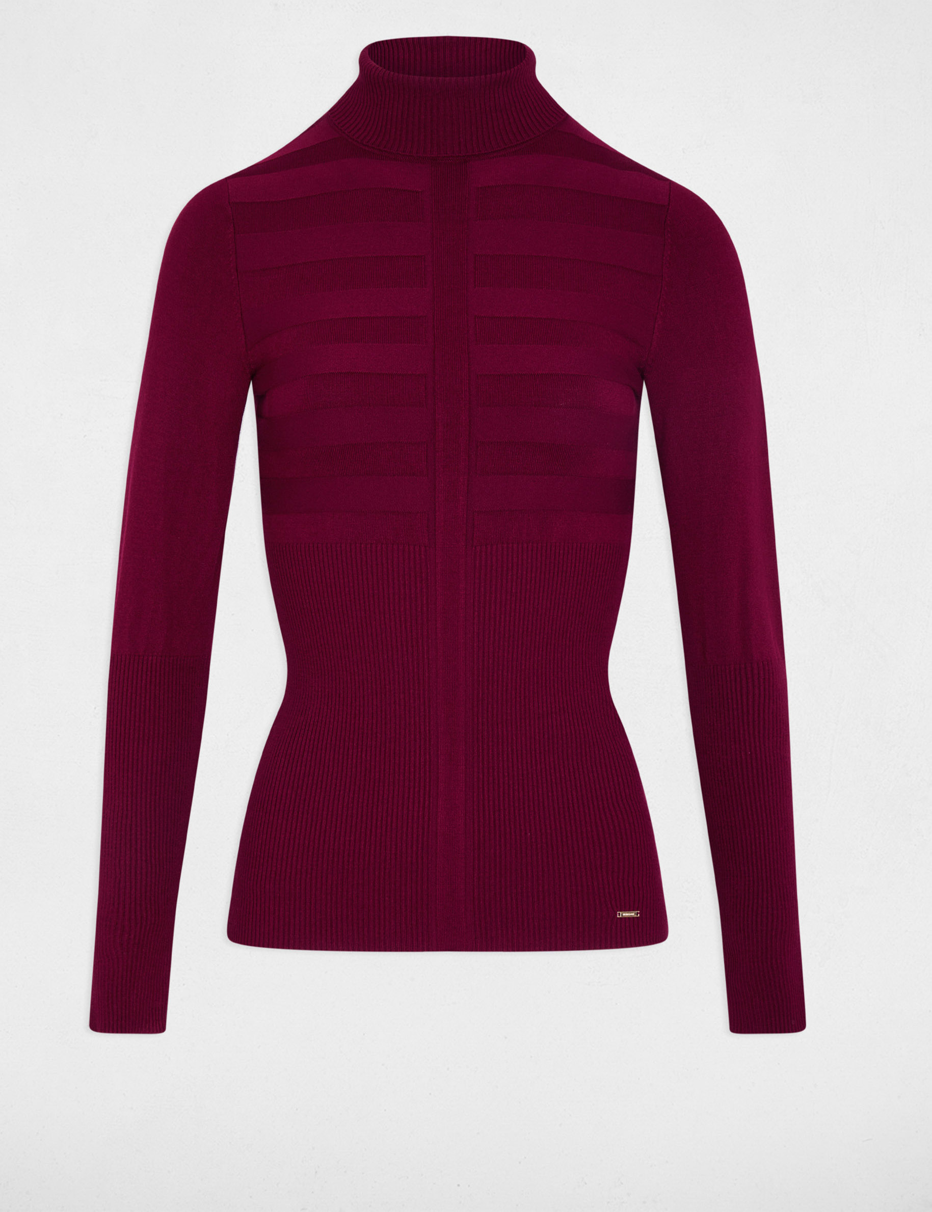 fitted high neck sweater plum women Fitted high neck sweater plum women