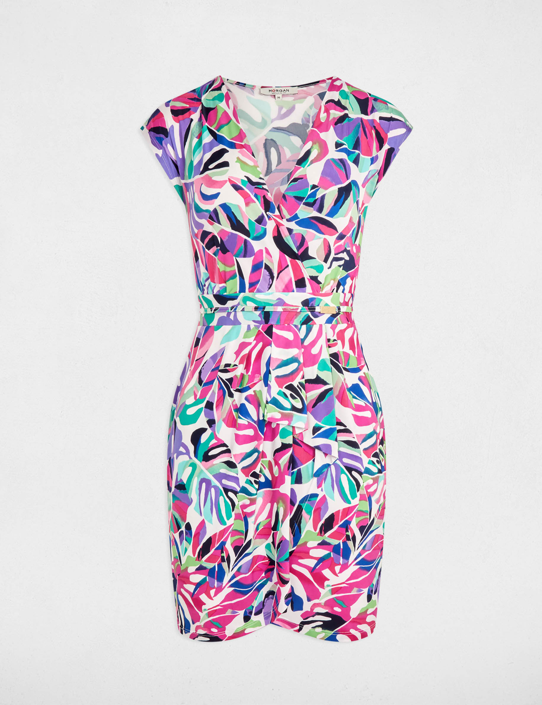 printed fitted mini dress multicolor women Printed fitted mini dress multicolor women